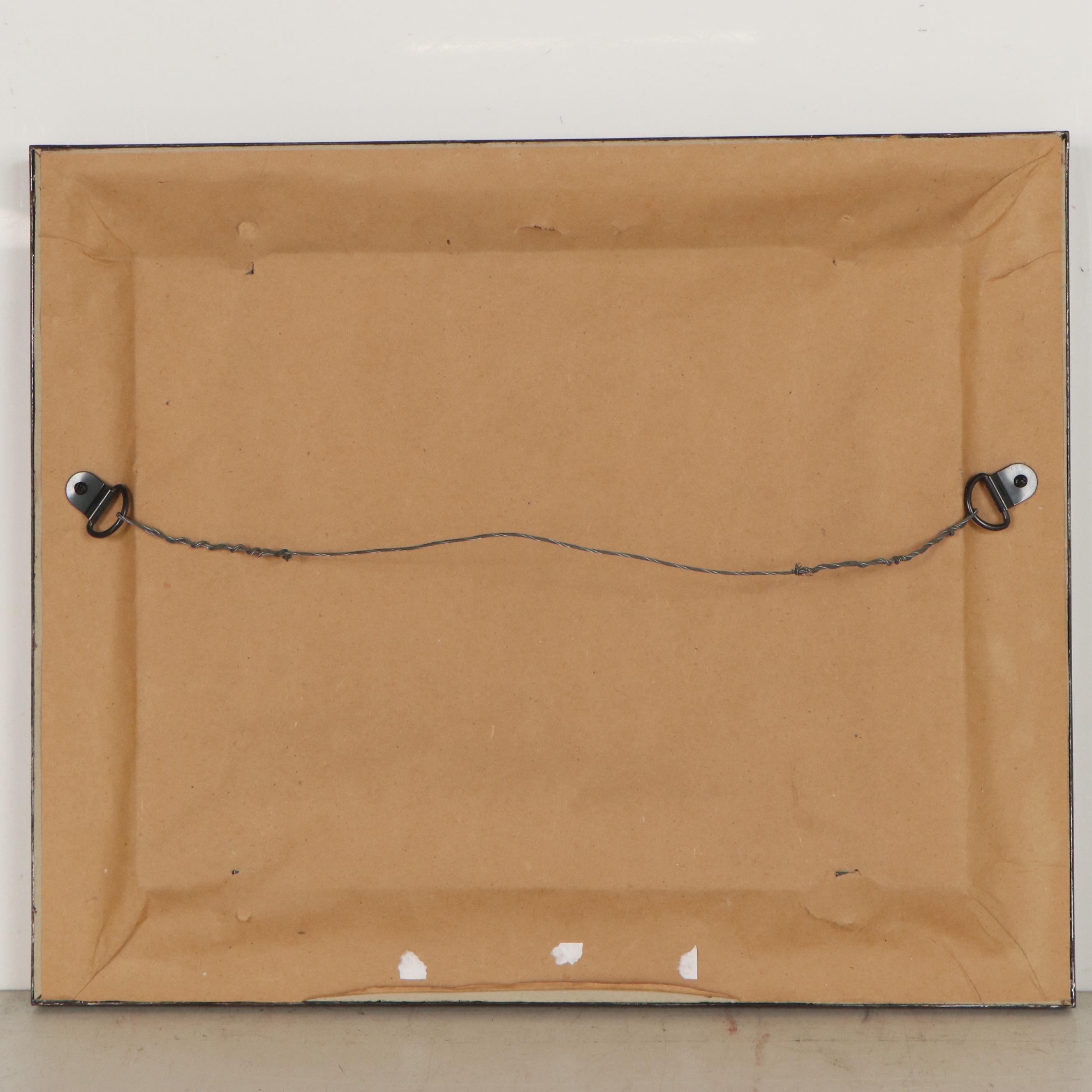 Jim Effler Oil Painting of Architecture in Landscape, Late 20th Century