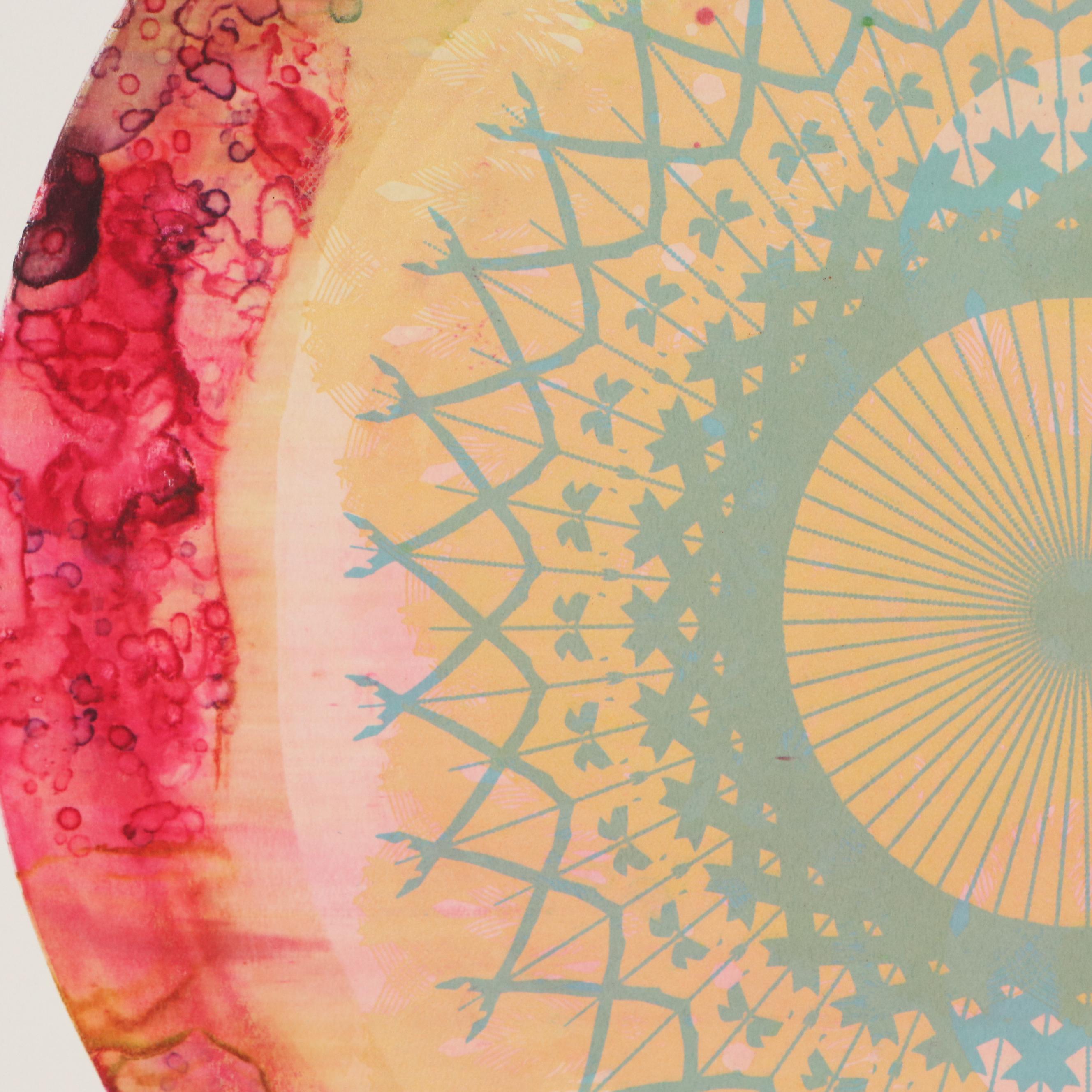 Radha Lakshmi Monoprint "Harmonic Resonance," 2021