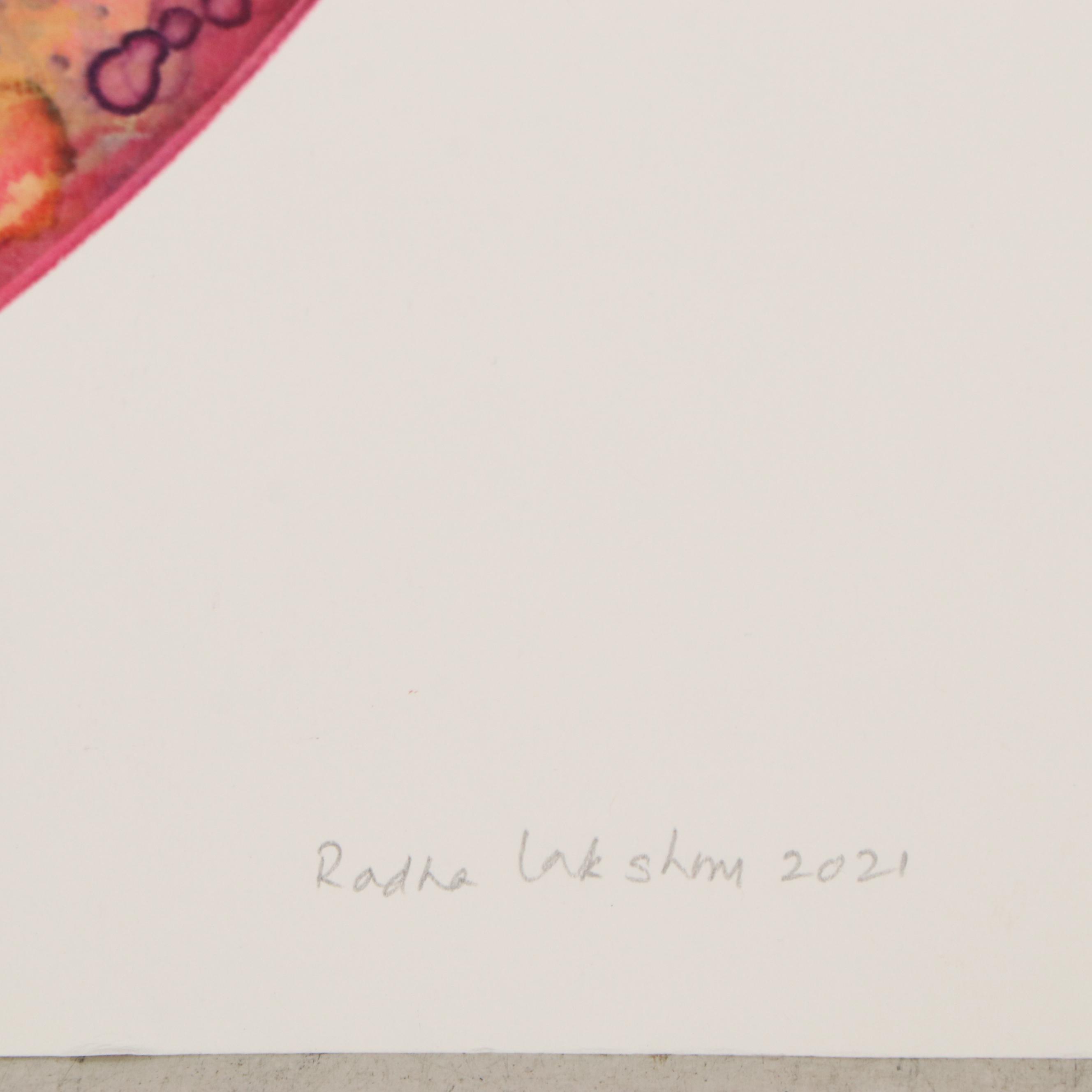 Radha Lakshmi Monoprint "Harmonic Resonance," 2021