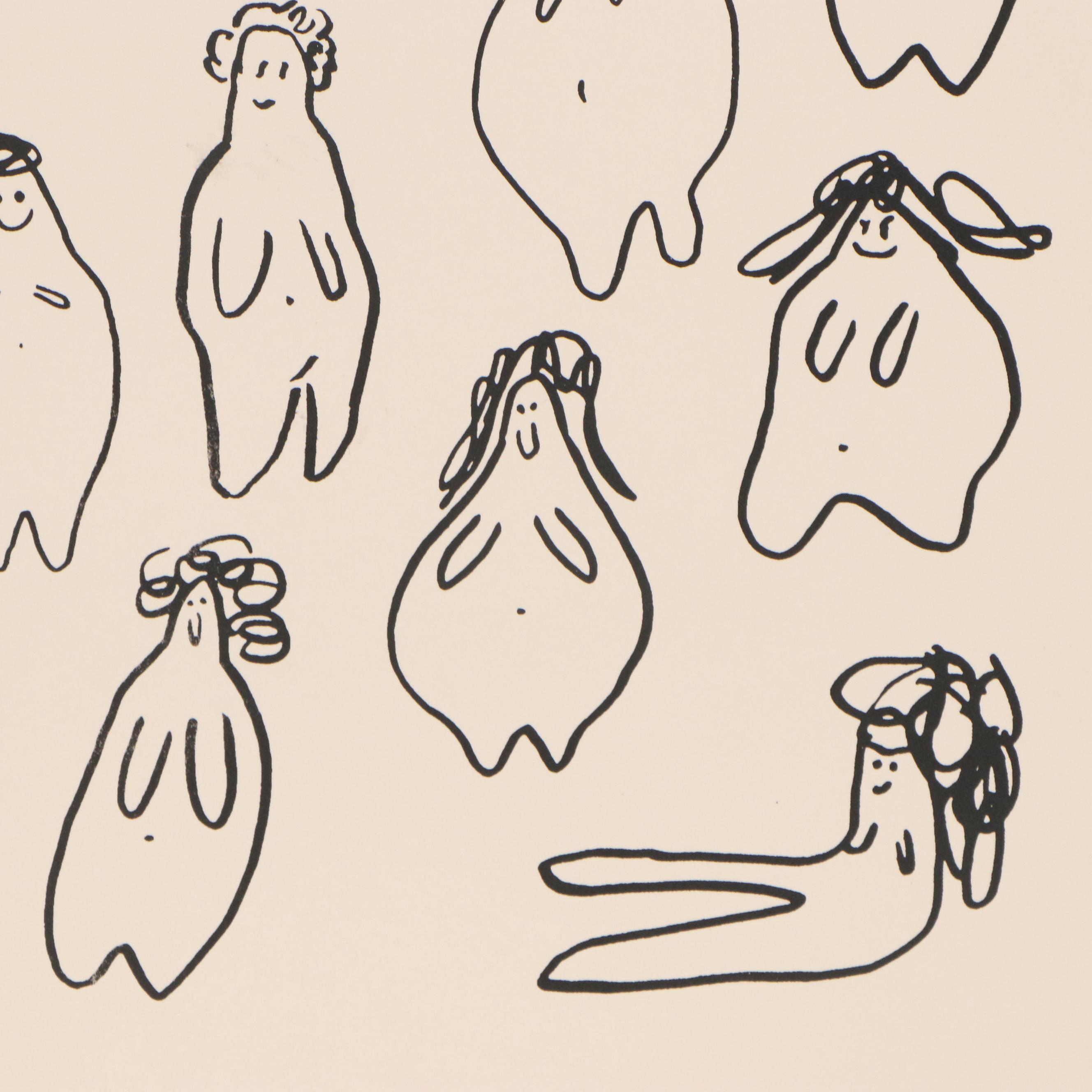 Pull Club Studio Serigraph "Beautiful Ladies," 21st Century