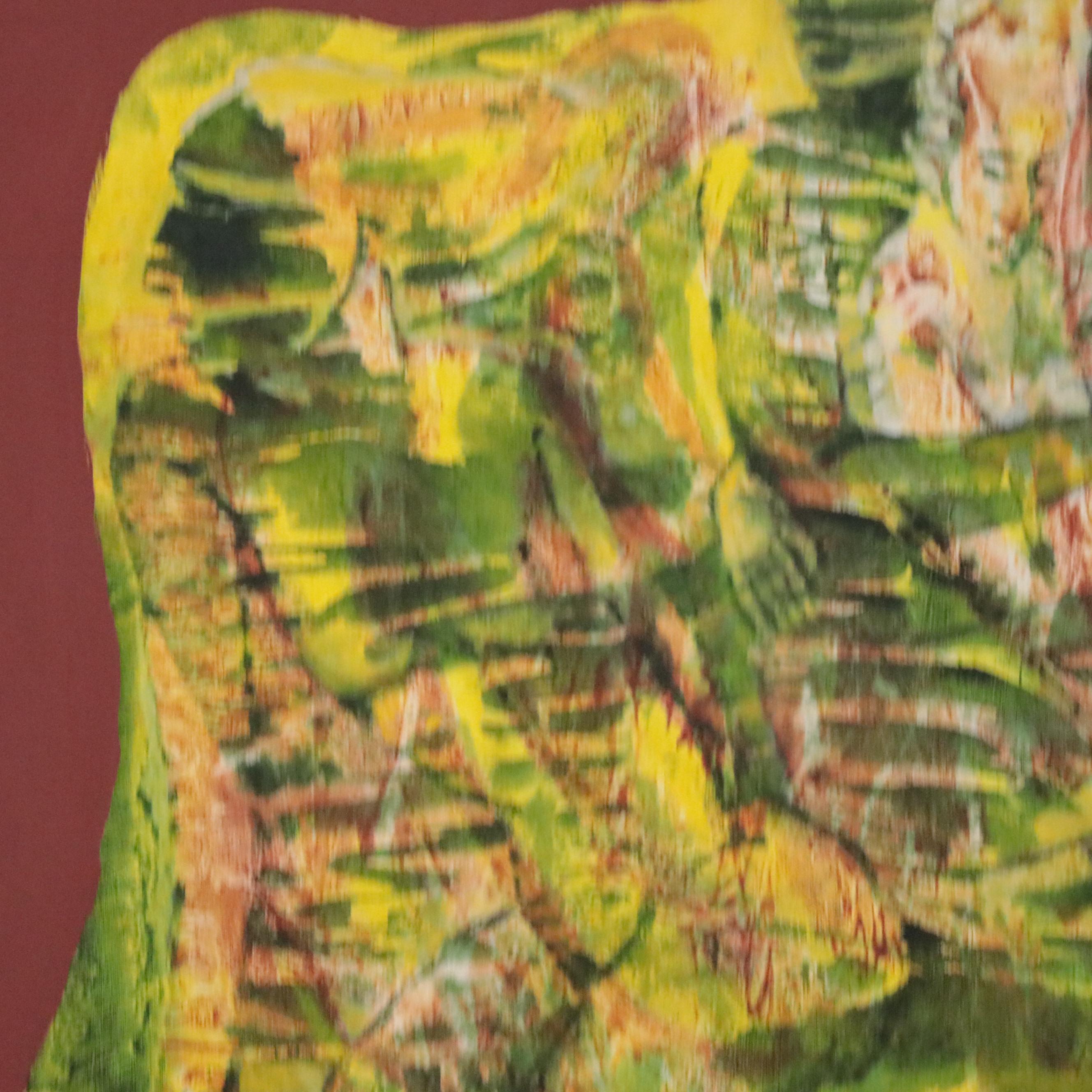 Don Stacy Large-Scale Abstract Oil Painting, Circa 1980