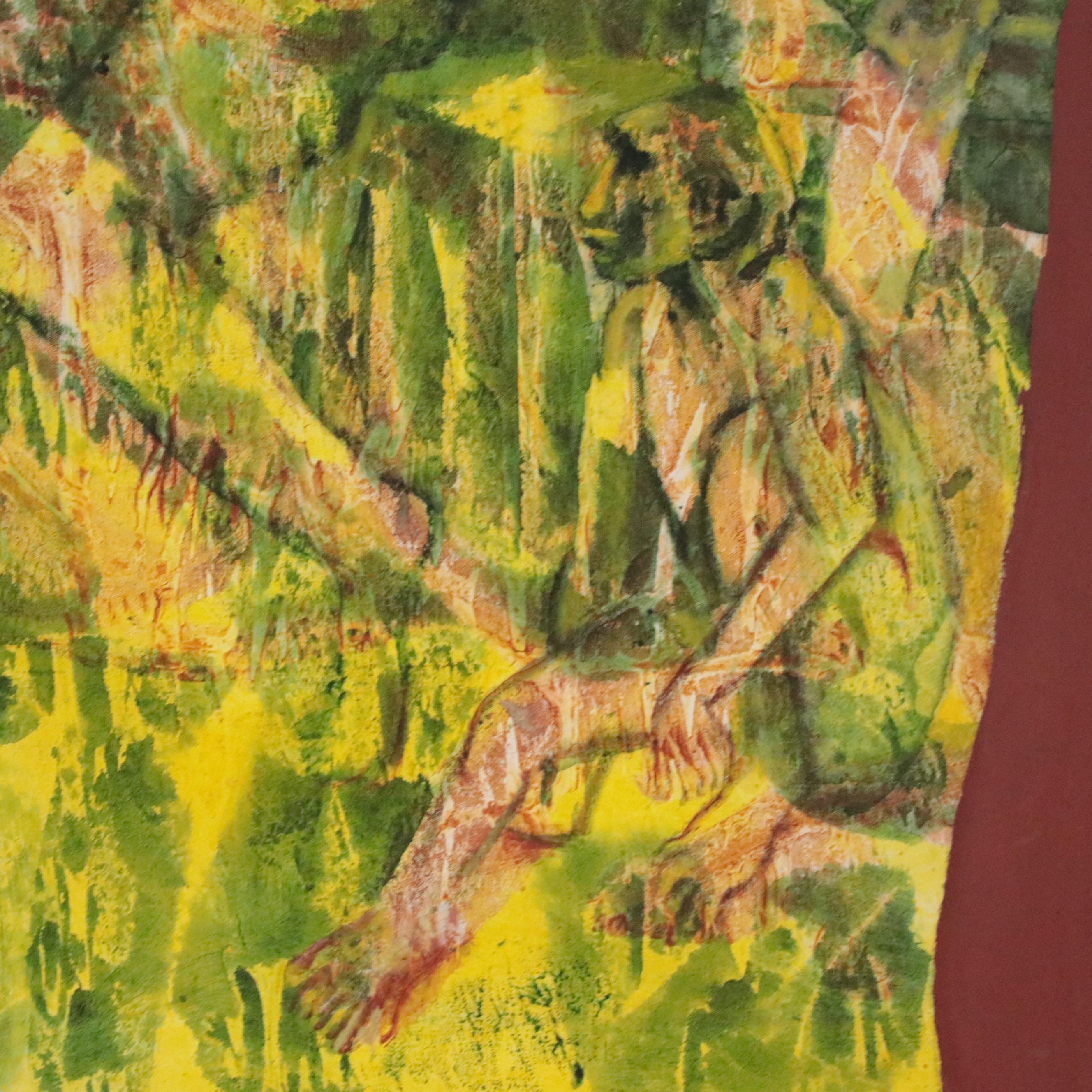 Don Stacy Large-Scale Abstract Oil Painting, Circa 1980