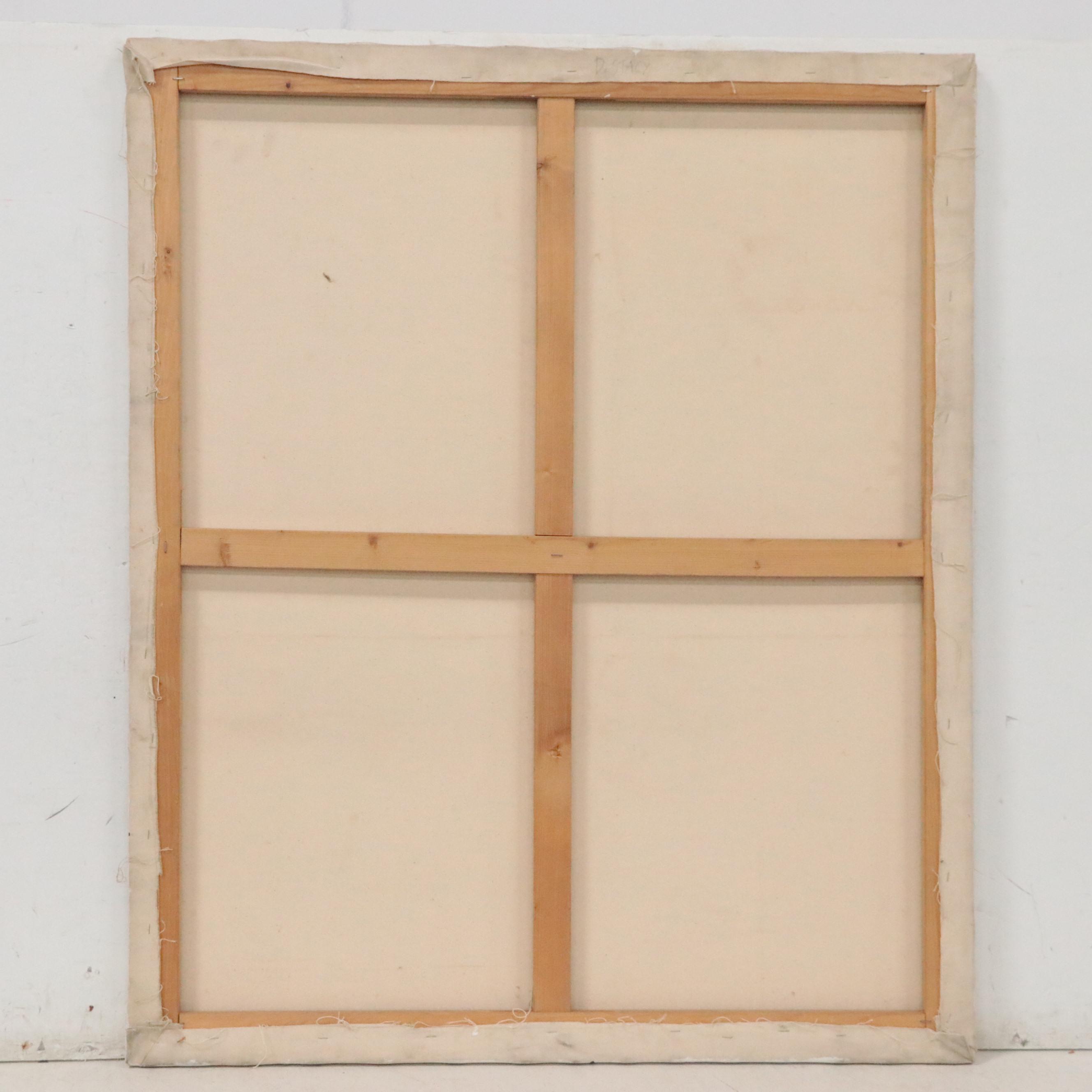 Don Stacy Large-Scale Abstract Oil Painting, Circa 1980