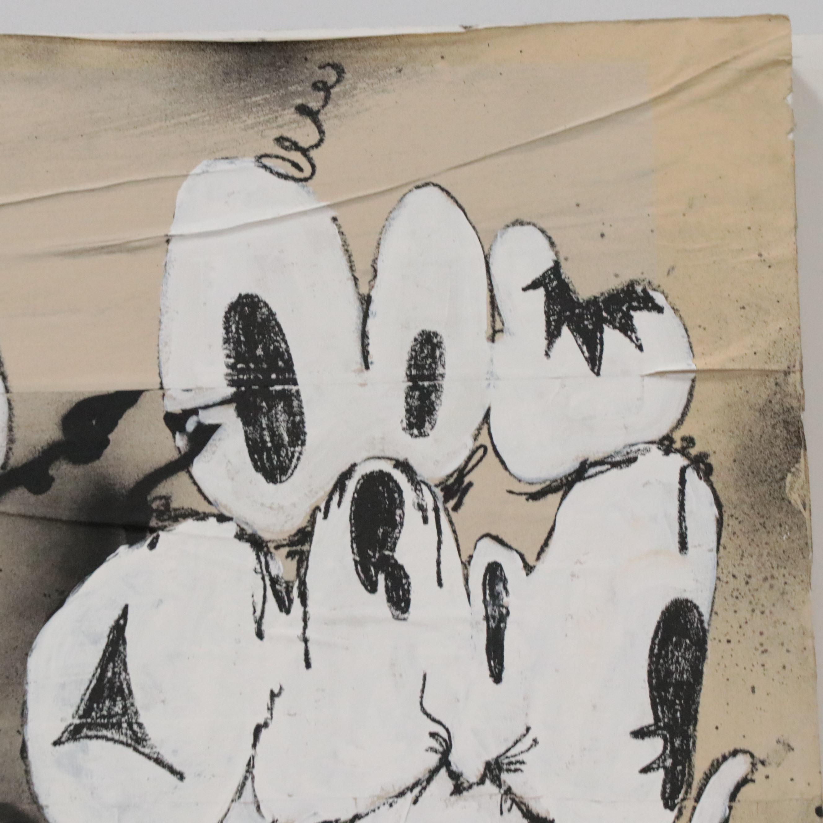 Drew Christman Mixed Media Painting "Citrus Cowboy," 2020