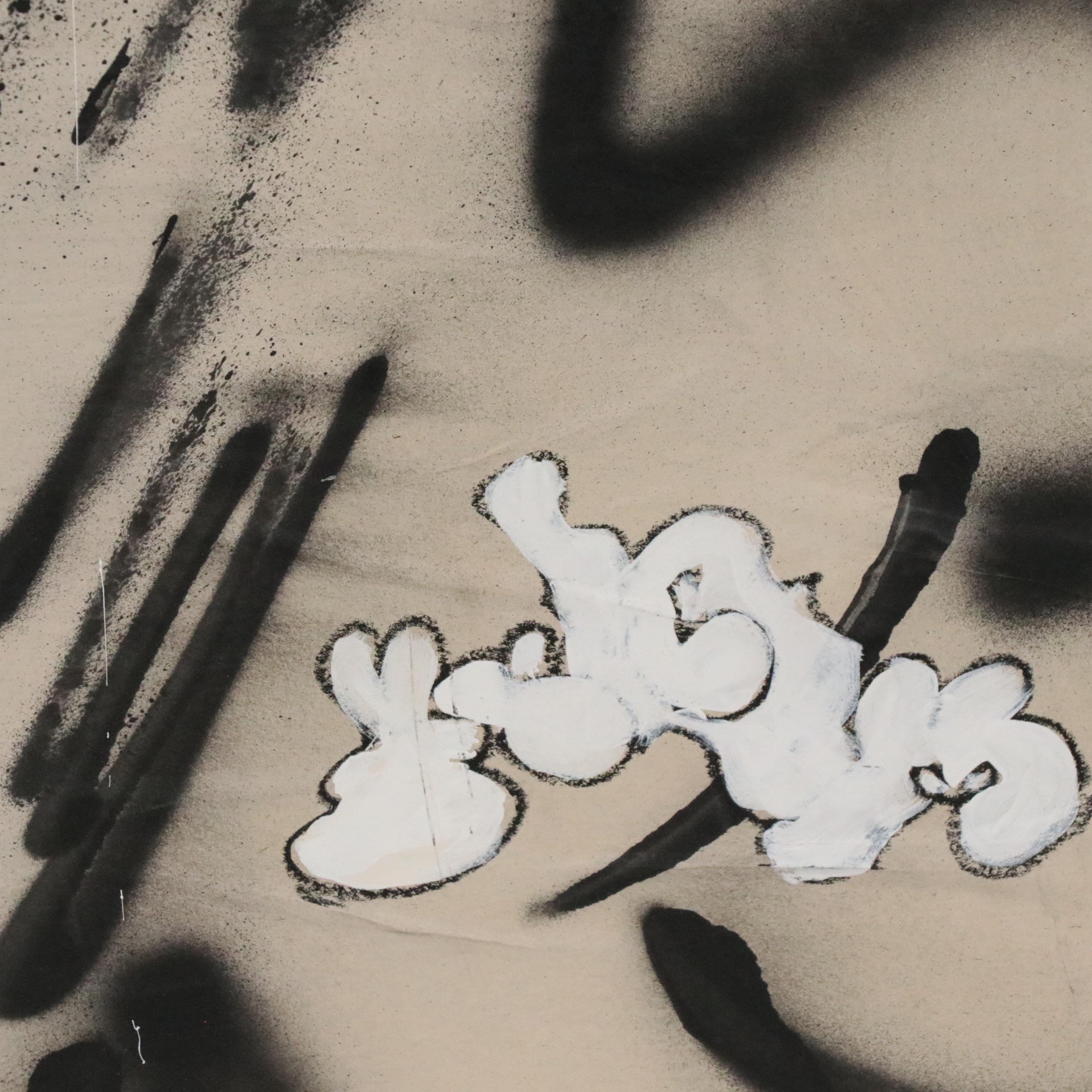 Drew Christman Mixed Media Painting "Citrus Cowboy," 2020