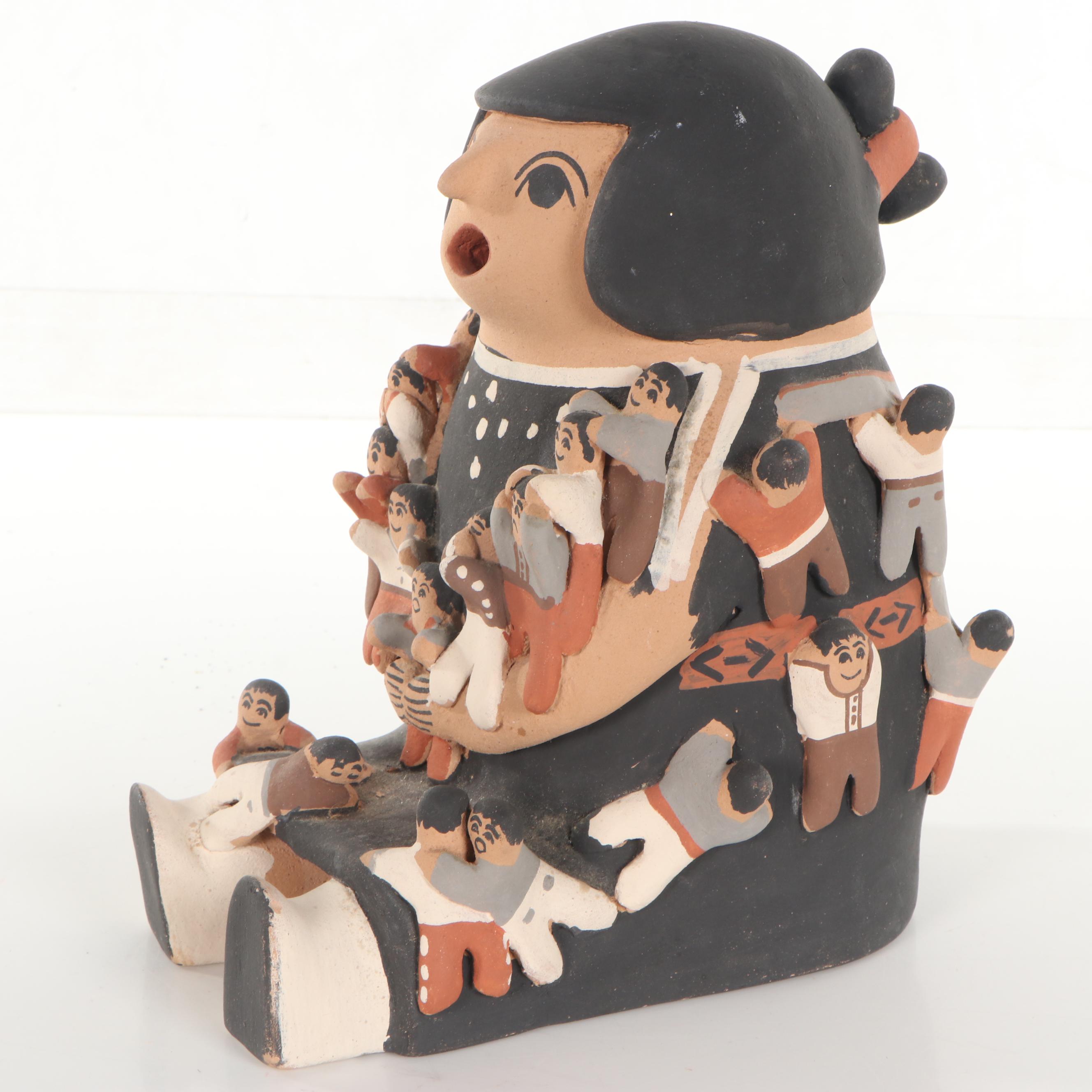 J.S Shendo Pueblo Figural Sculpture, 1990