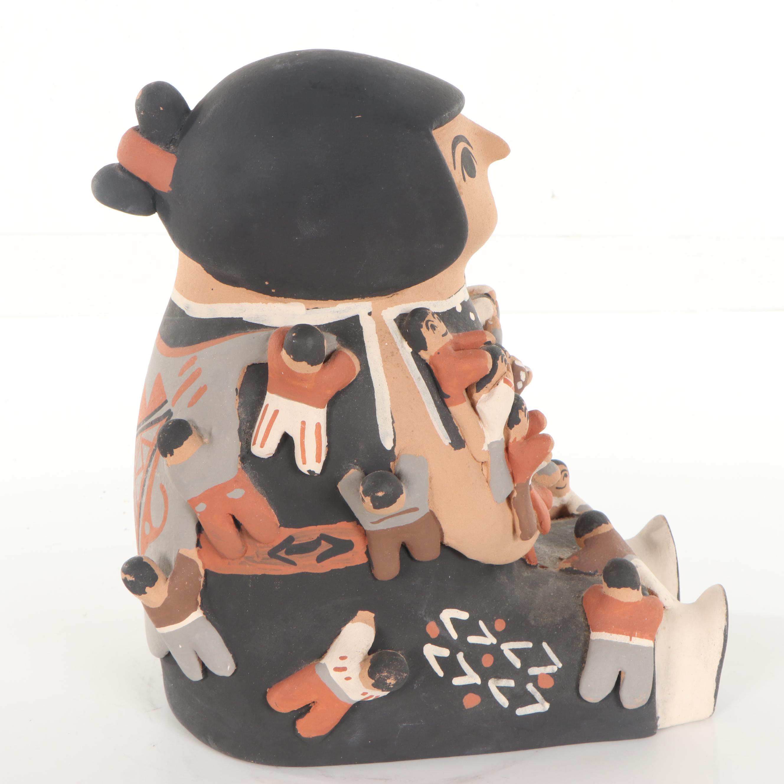 J.S Shendo Pueblo Figural Sculpture, 1990