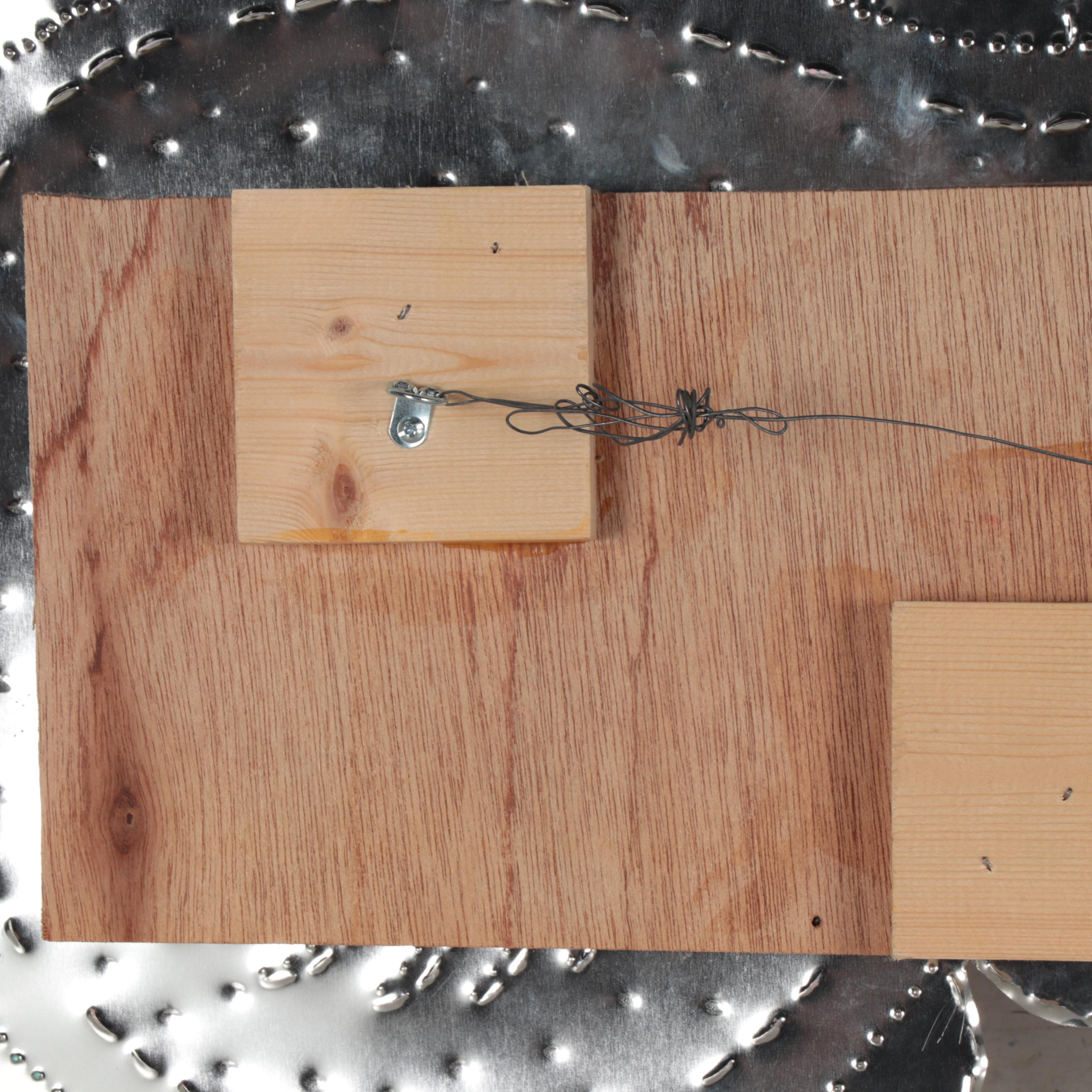 Batres Gilvin Carnival Mask Punched Tin Mirror, 21st Century