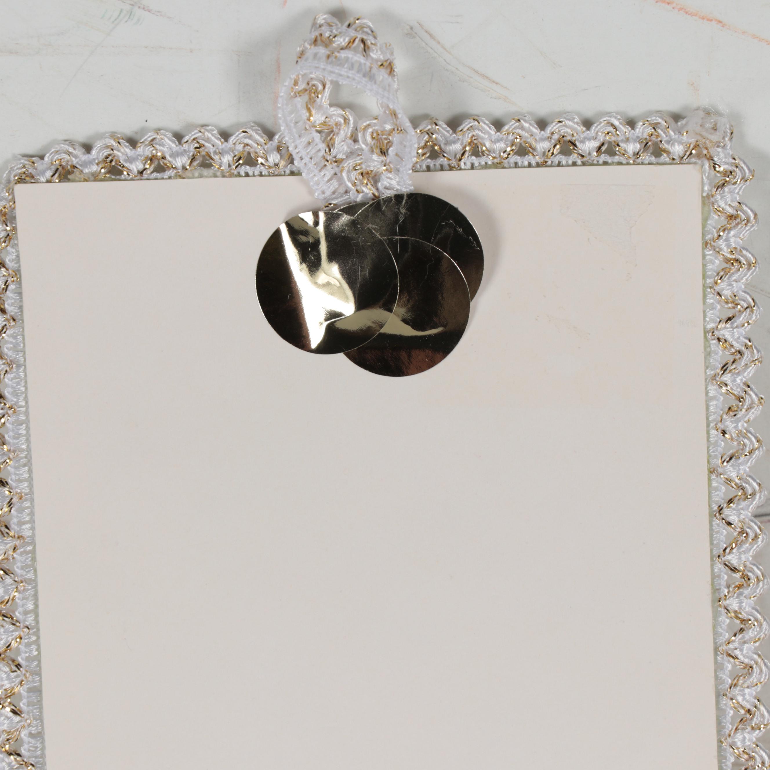 Batres Gilvin Carnival Mask Punched Tin Mirror, 21st Century