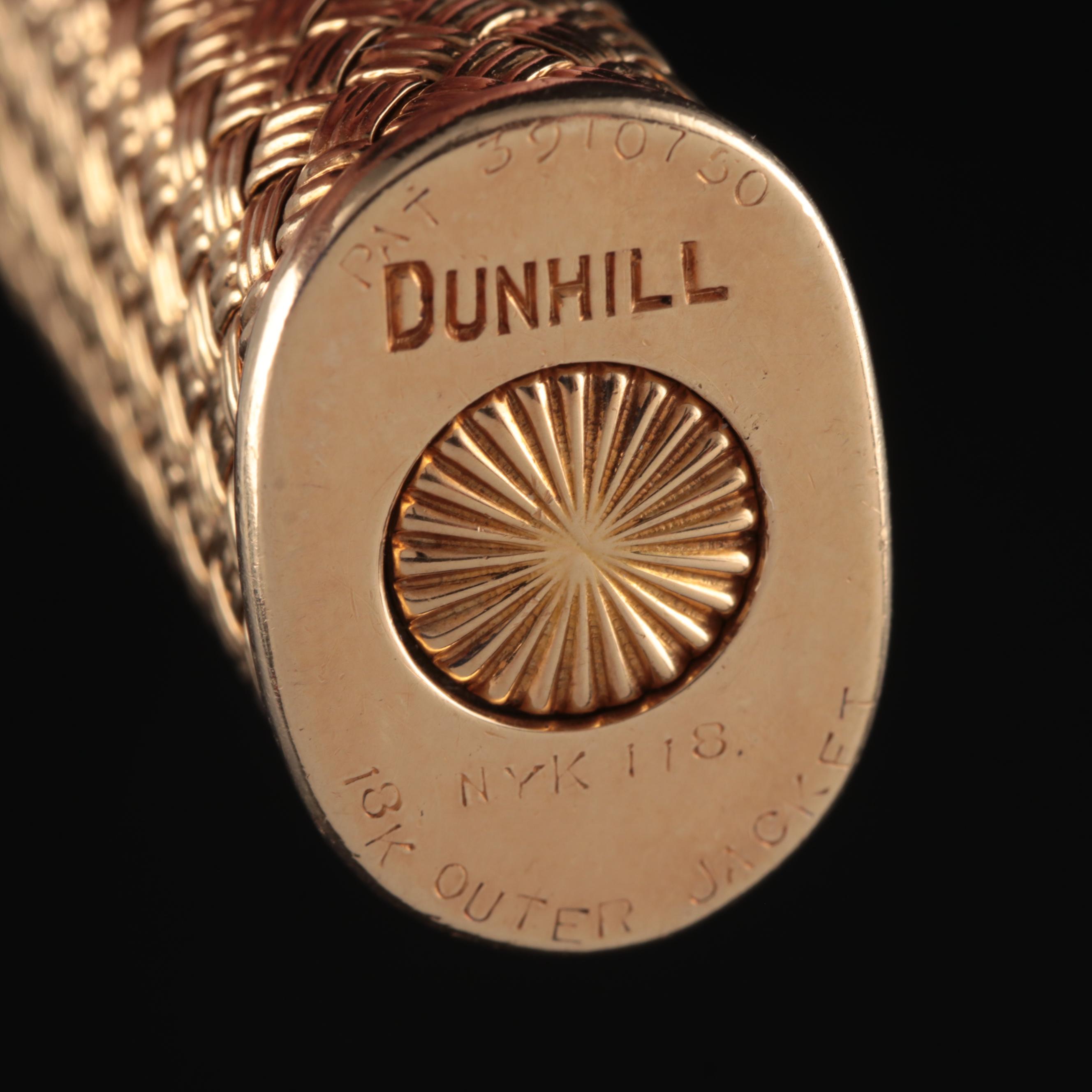 Dunhill 18K, Platinum and 1.52 CTW Diamond Capped Rollagas Lighter