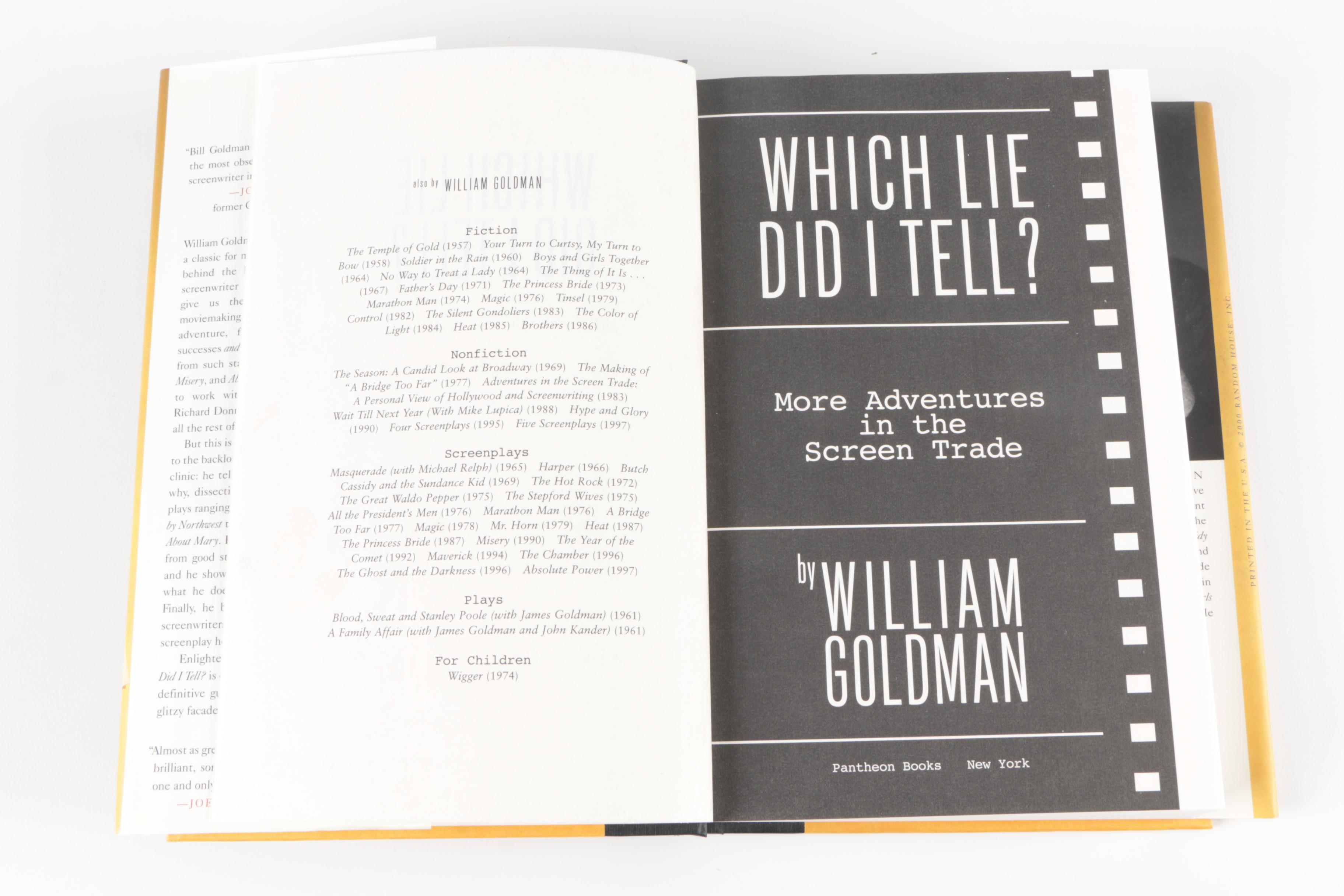 "The Princess Bride" and More by William Goldman