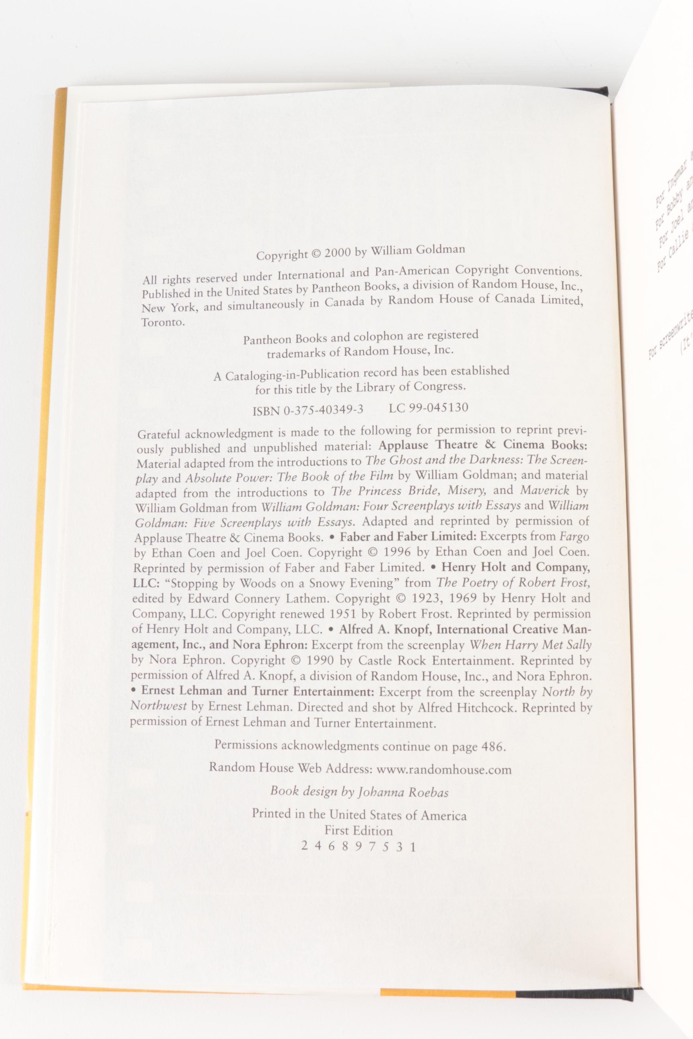 "The Princess Bride" and More by William Goldman