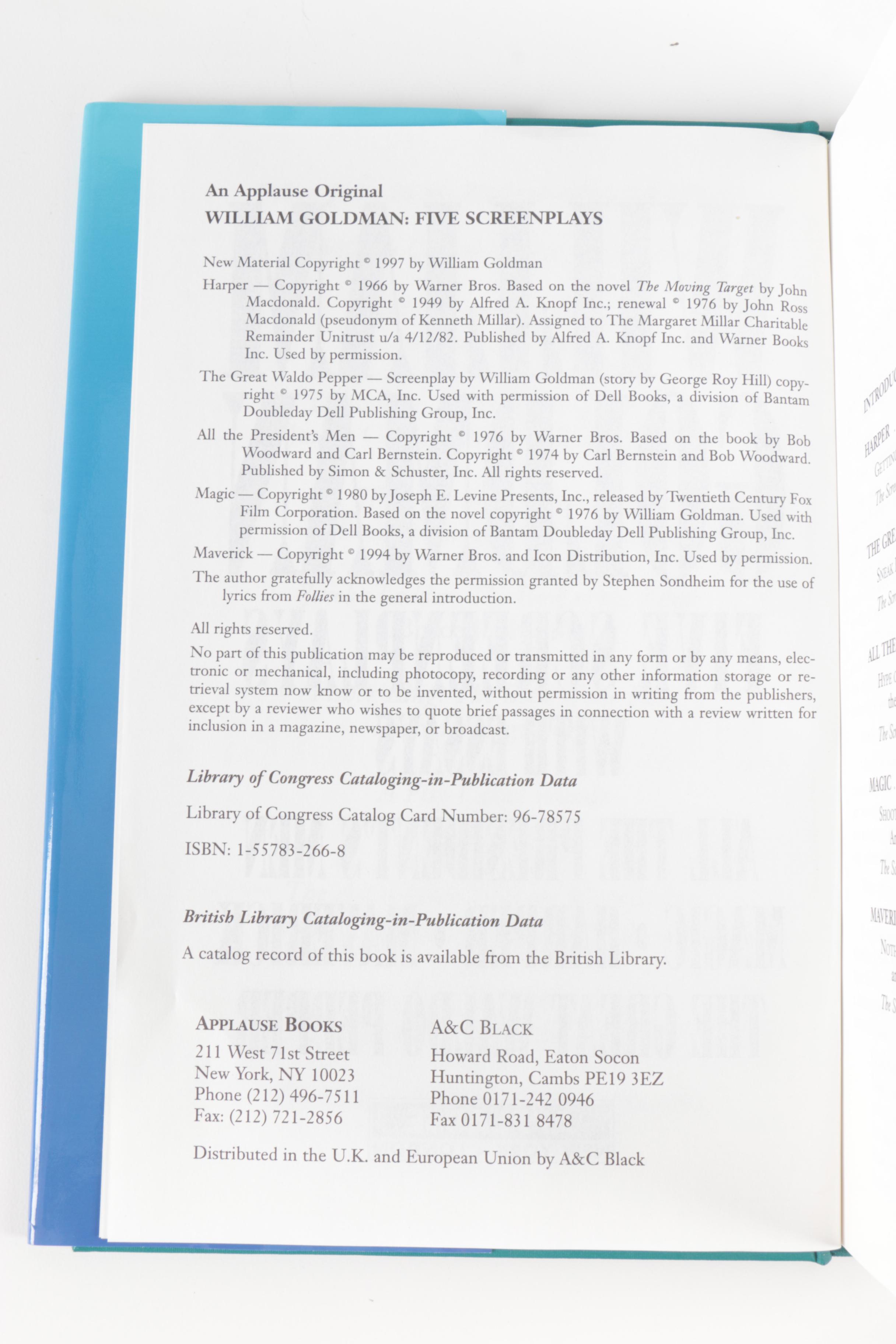 "The Princess Bride" and More by William Goldman