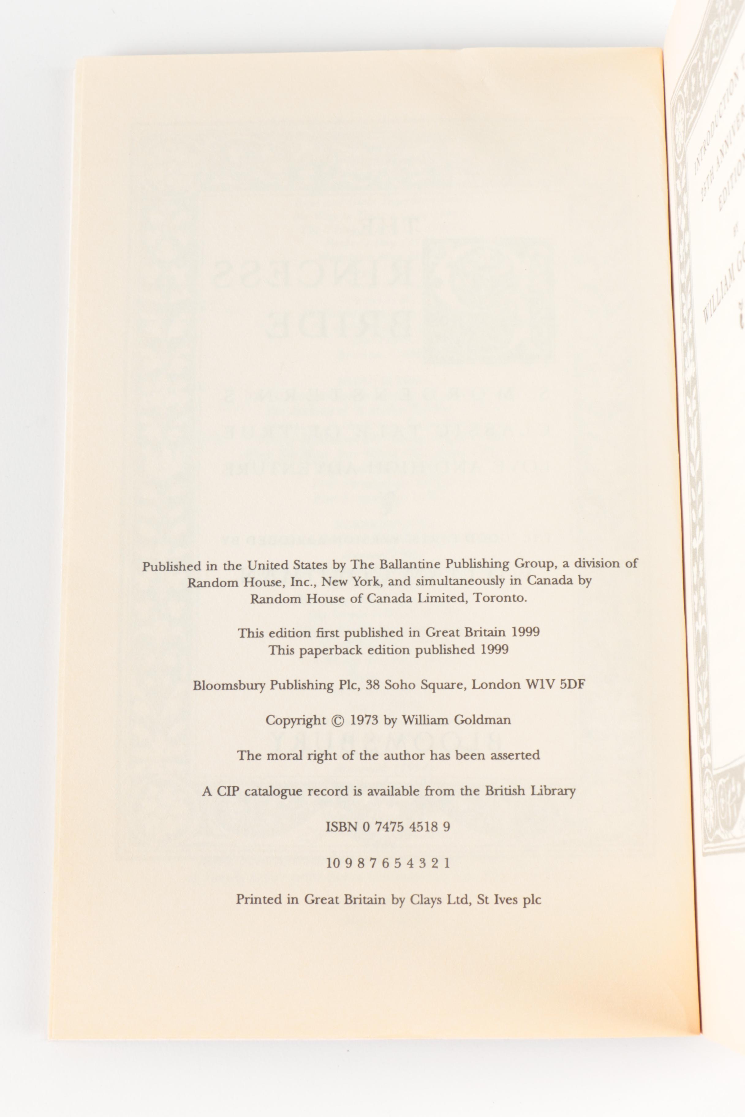 "The Princess Bride" and More by William Goldman
