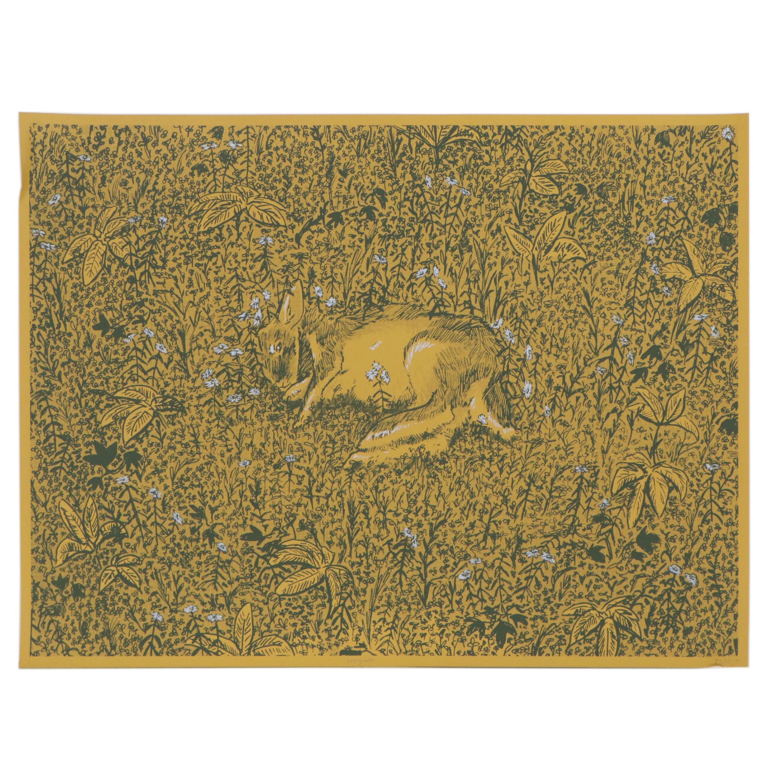 Linda Winder Serigraph "Overgrowth," 21st Century