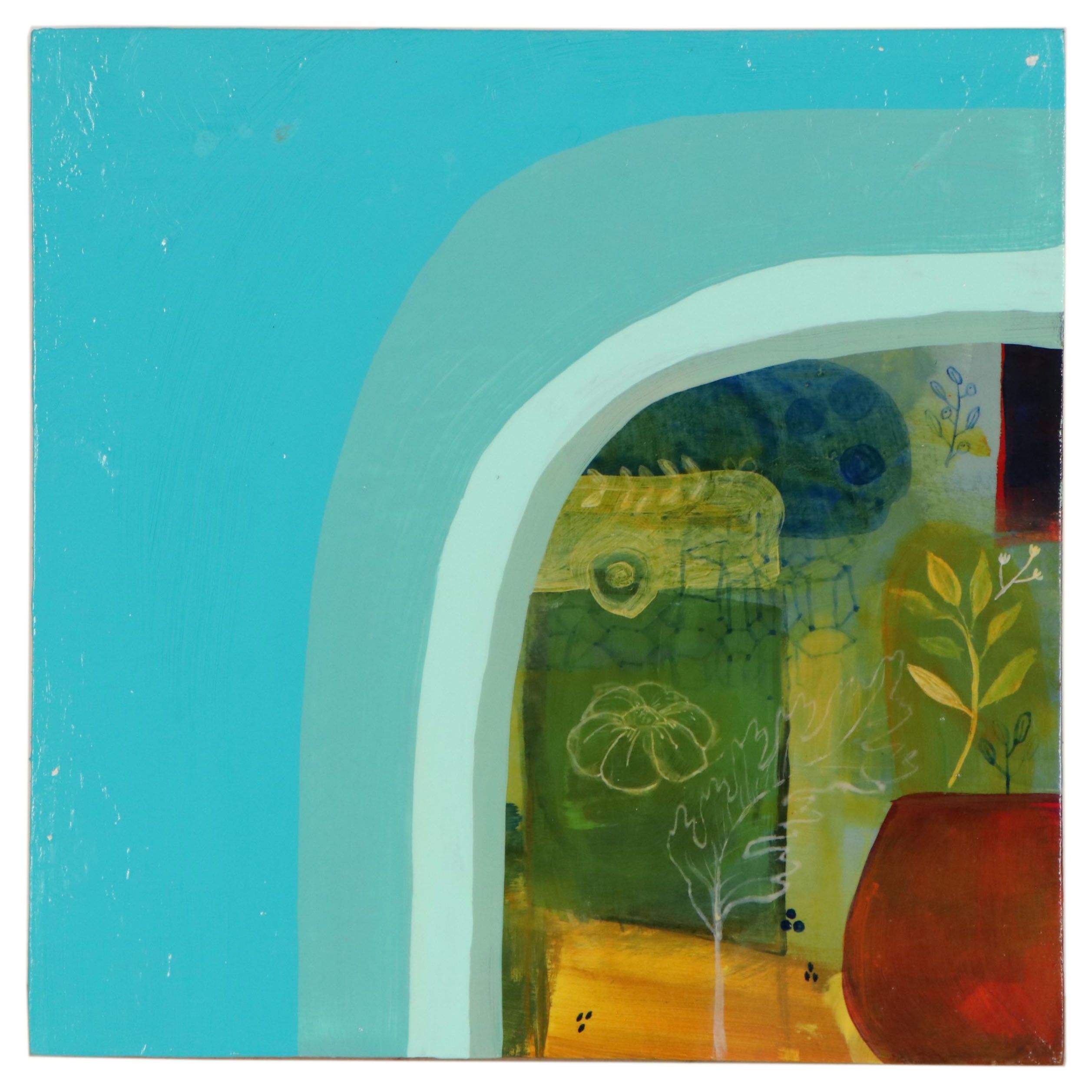 Lindsay D. Nehls Acrylic Painting "Sap Green," 2021