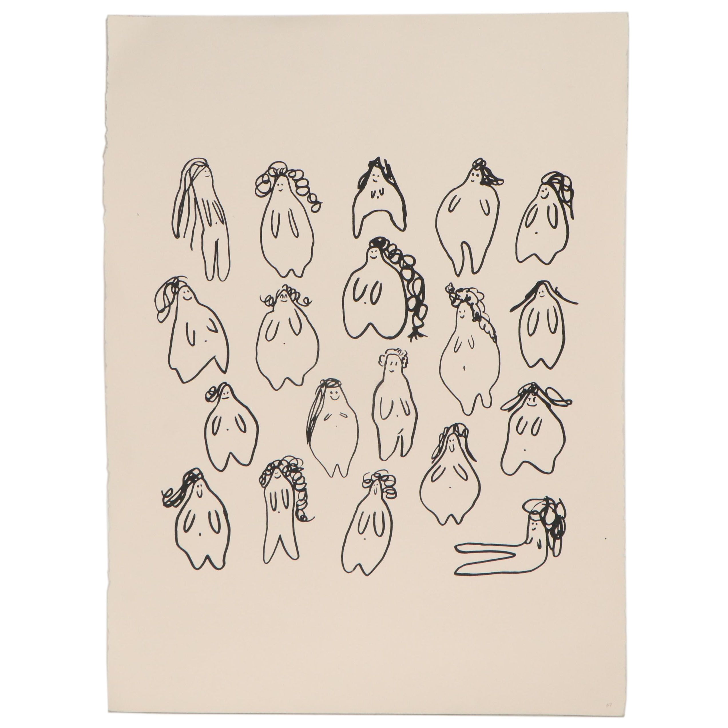 Pull Club Studio Serigraph "Beautiful Ladies," 21st Century