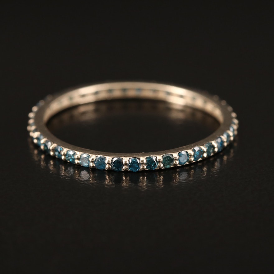 14K Diamond Eternity Band