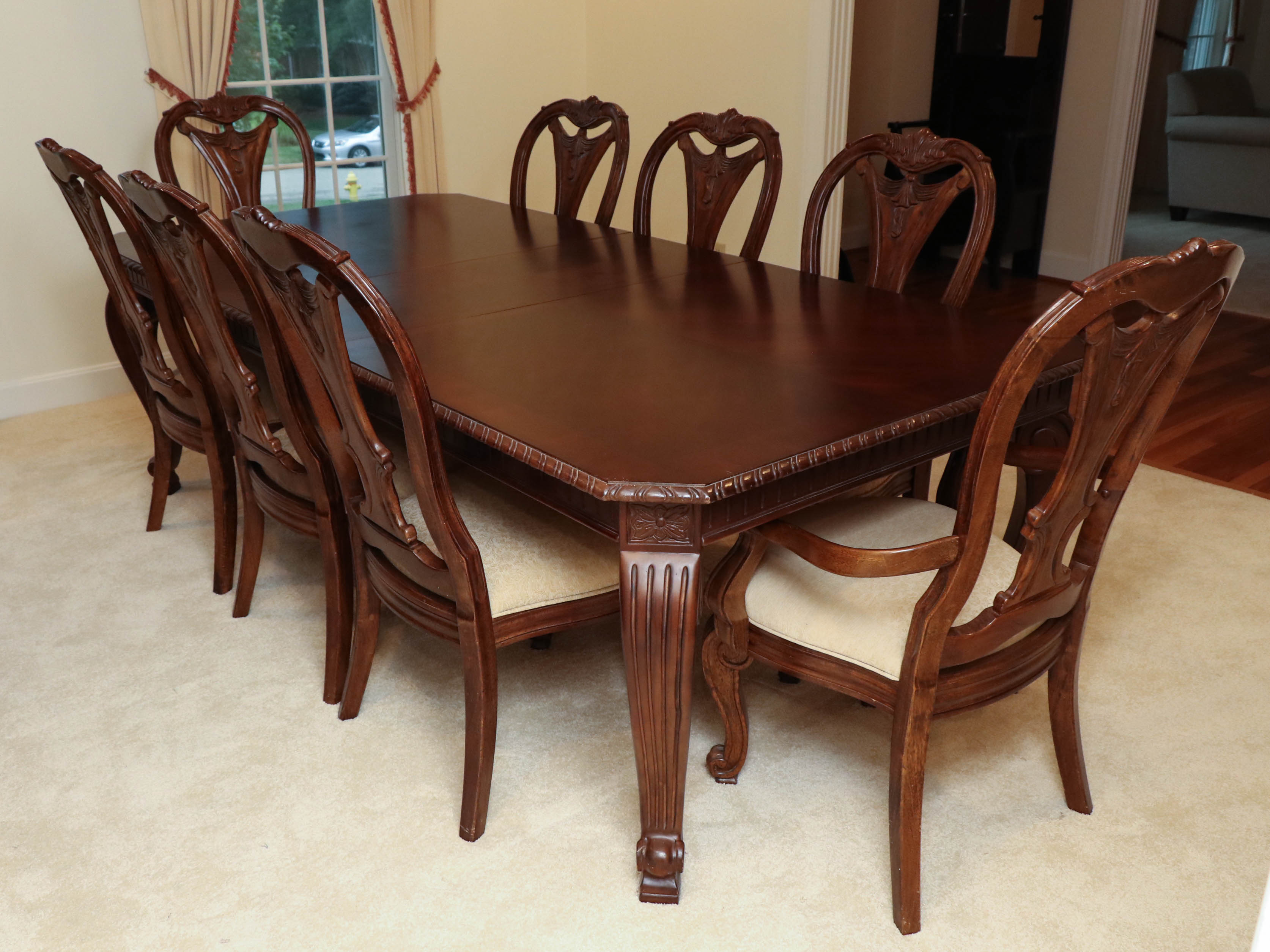 Bernhardt "La Scala" Nine-Piece Cherry Dining Set