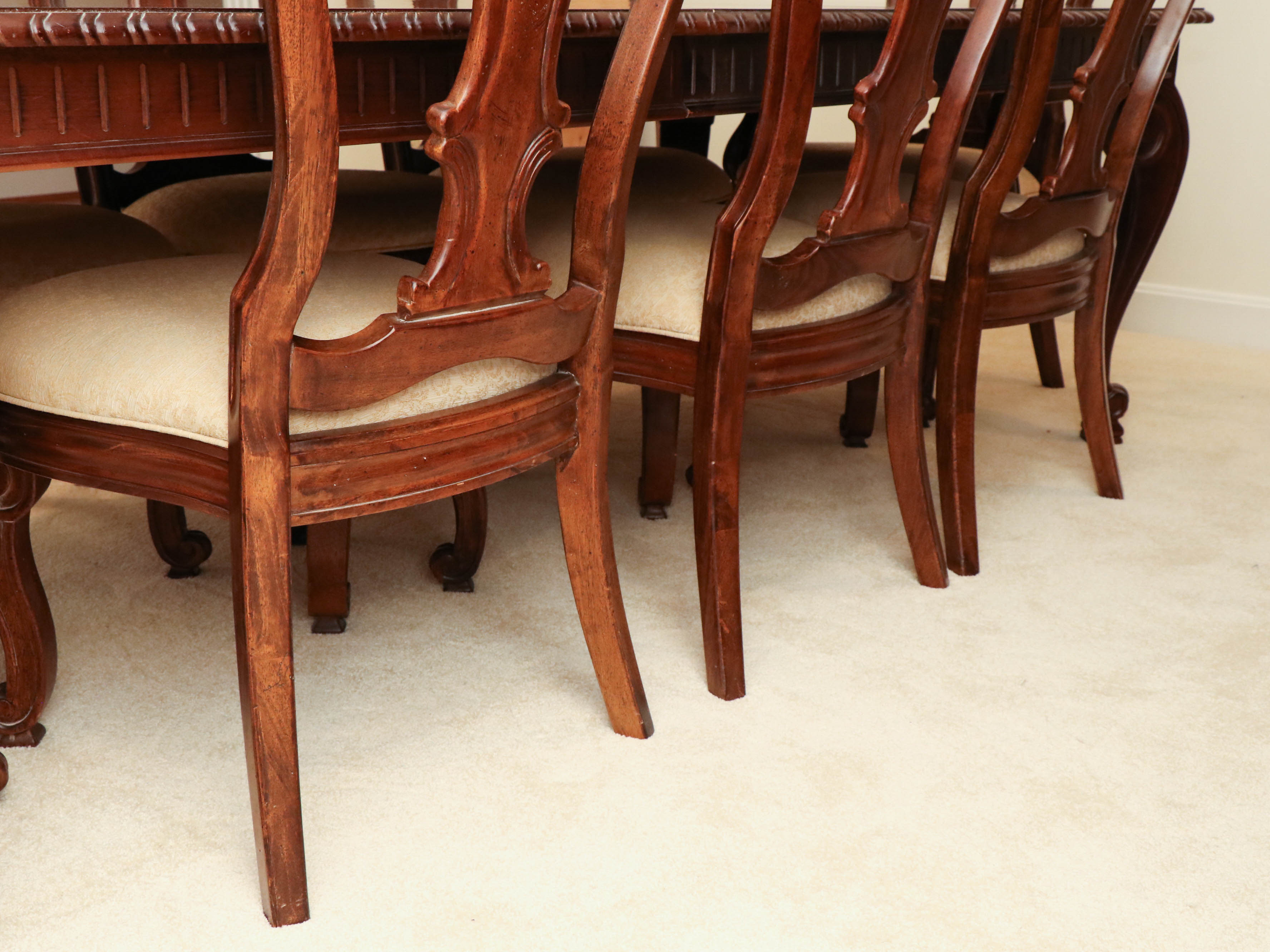 Bernhardt "La Scala" Nine-Piece Cherry Dining Set