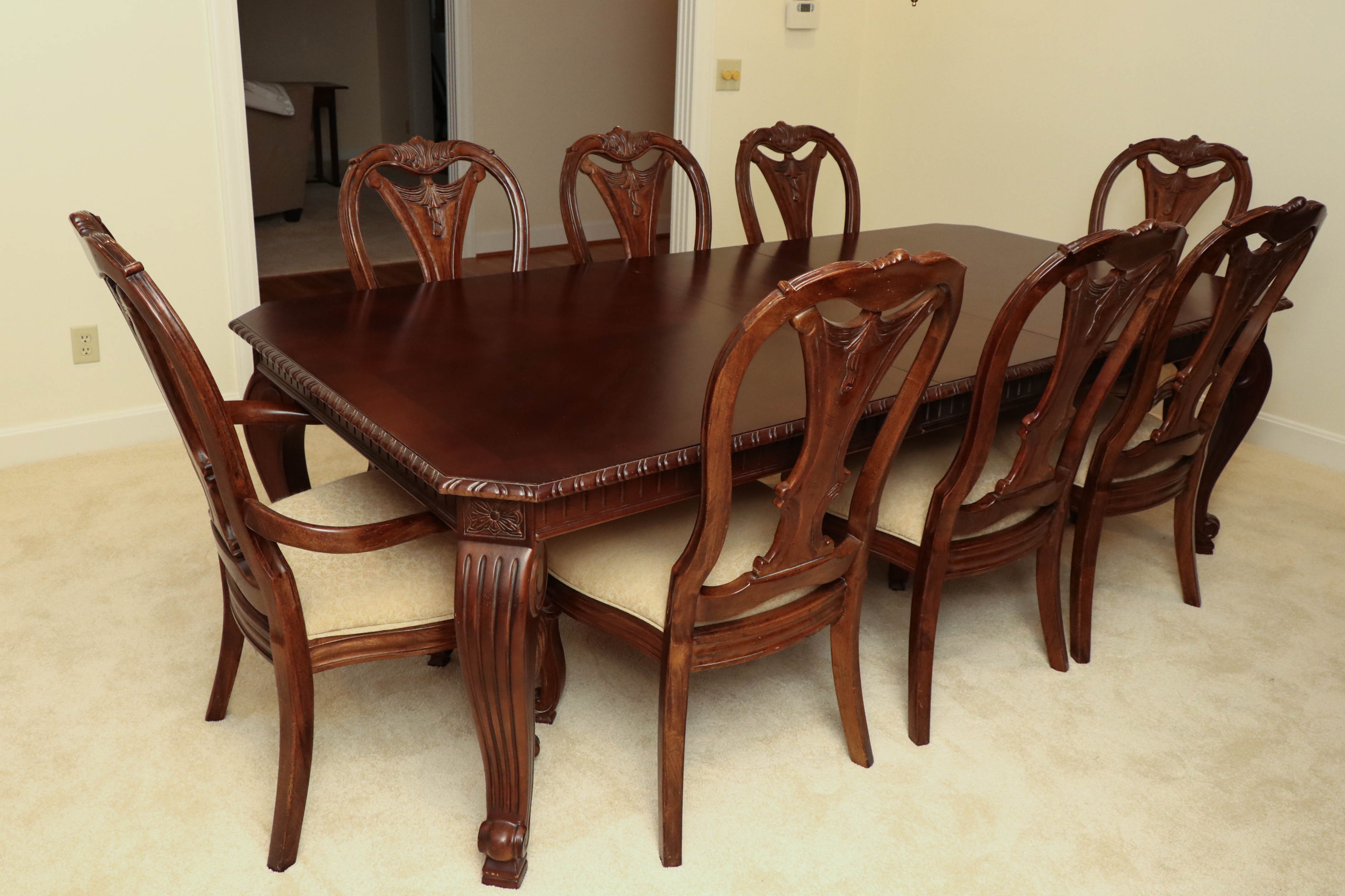 Bernhardt "La Scala" Nine-Piece Cherry Dining Set
