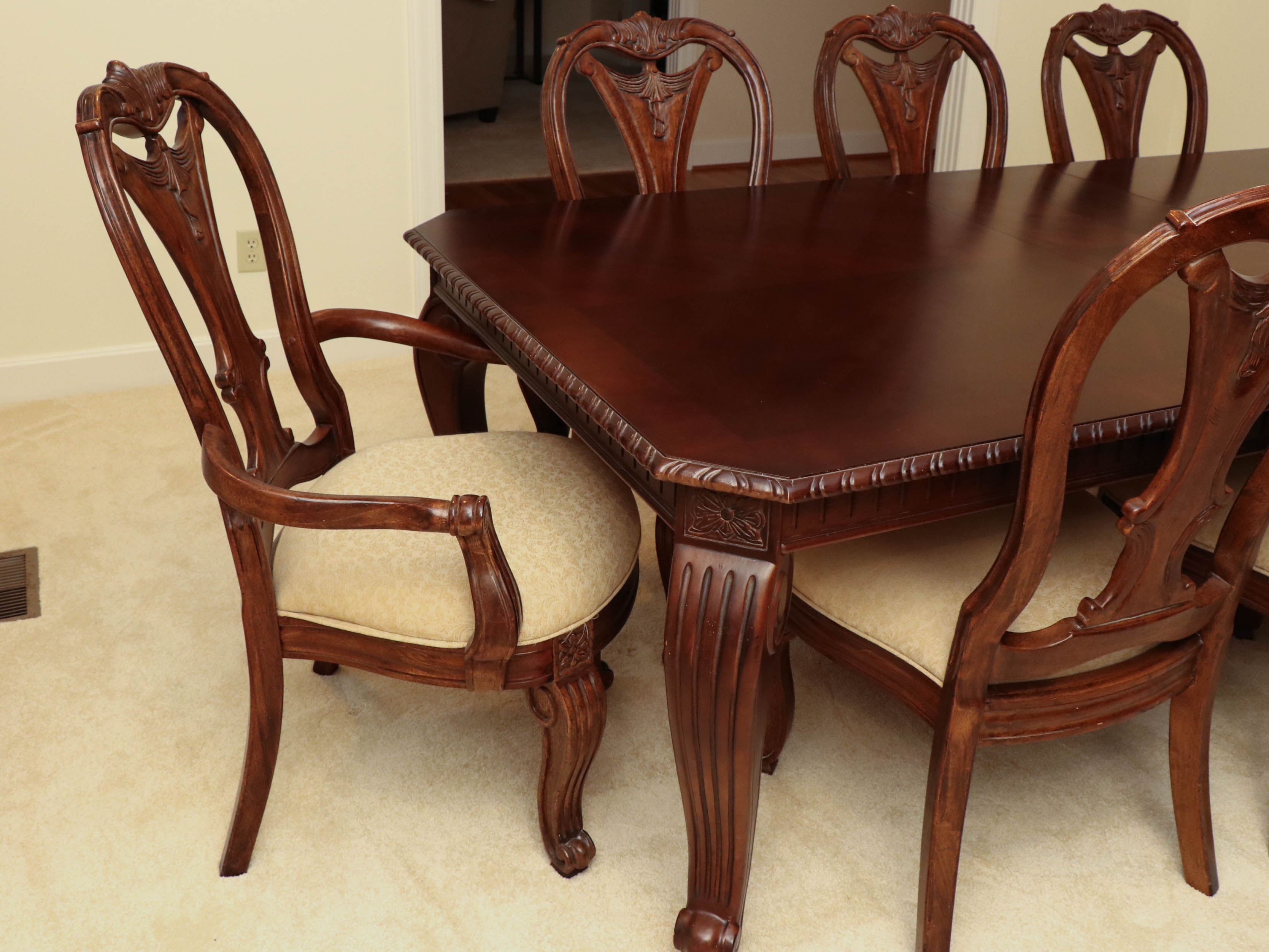 Bernhardt "La Scala" Nine-Piece Cherry Dining Set