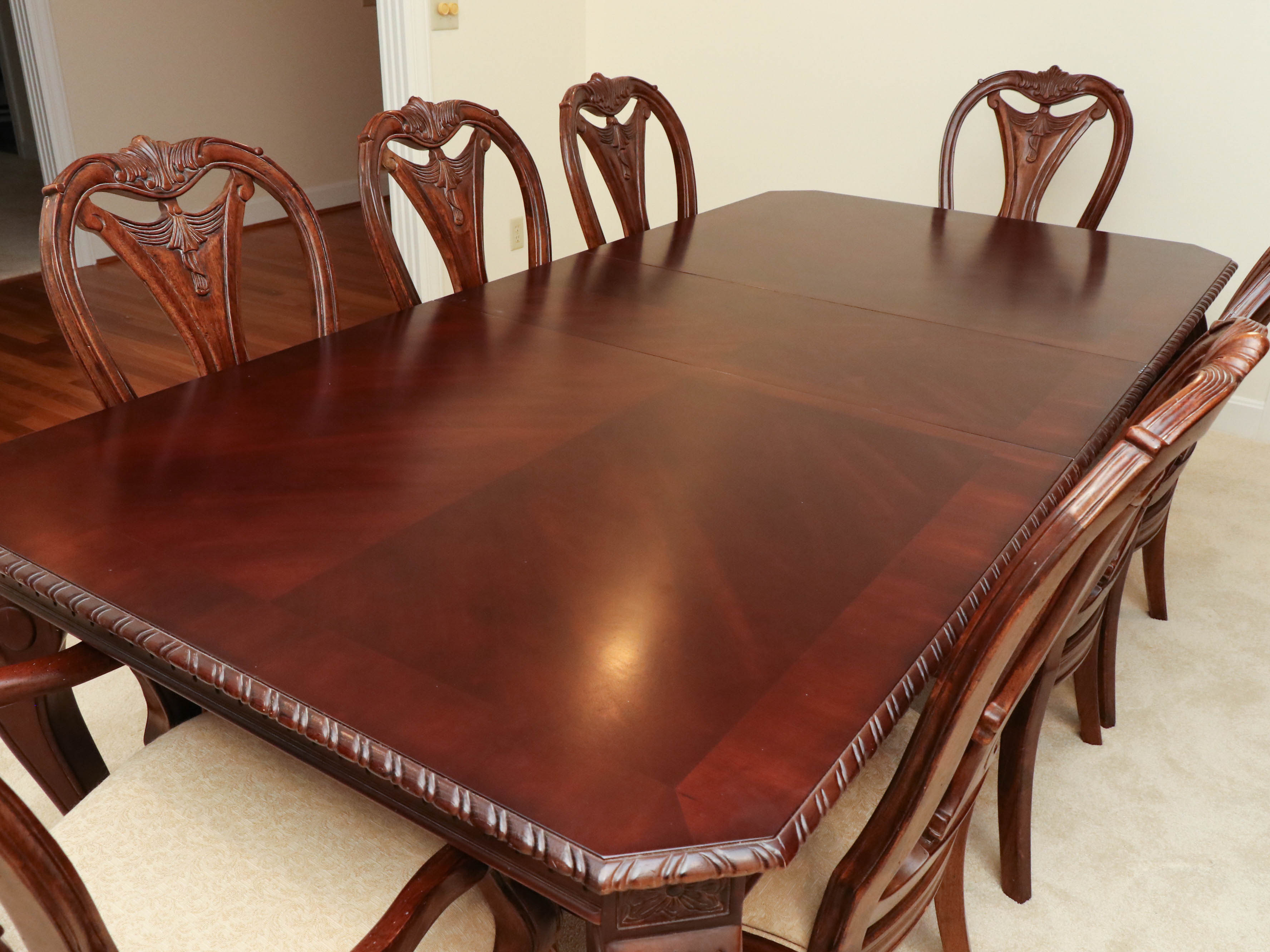 Bernhardt "La Scala" Nine-Piece Cherry Dining Set