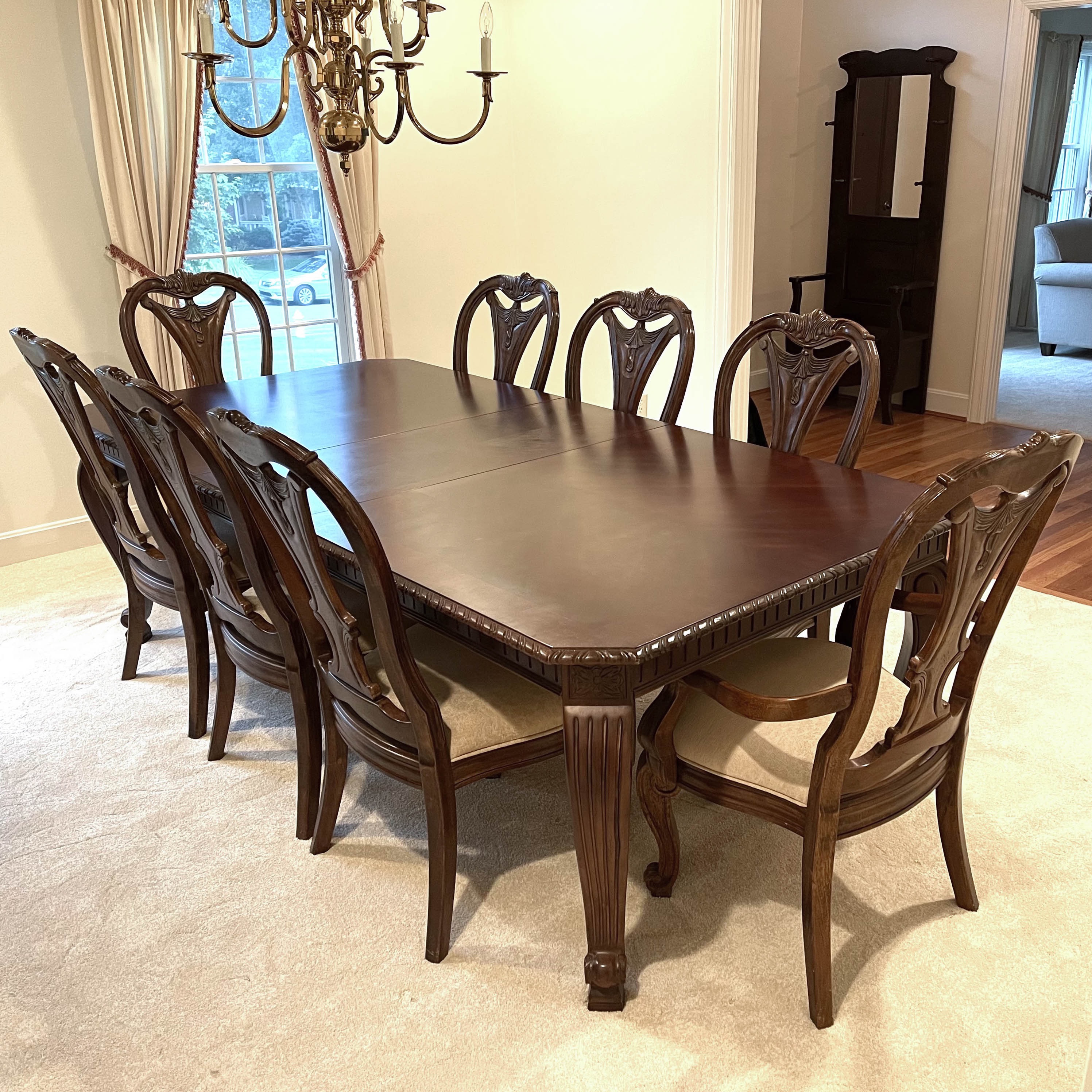 Bernhardt "La Scala" Nine-Piece Cherry Dining Set
