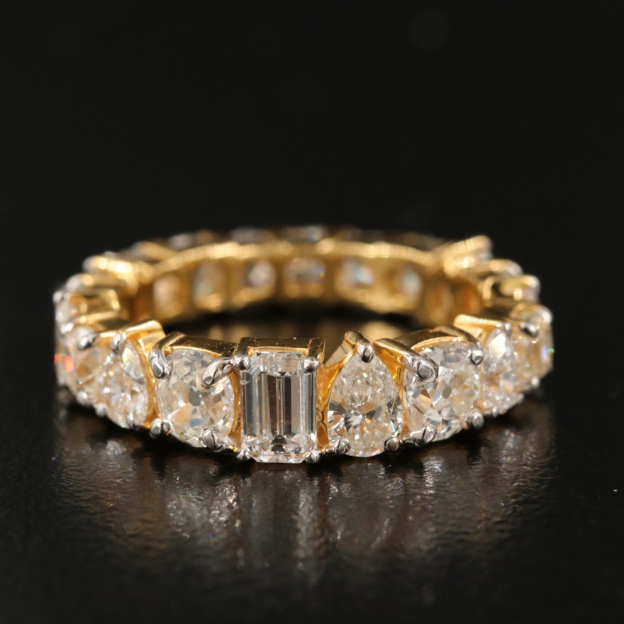 18K 4.18 CTW Diamond Eternity Band