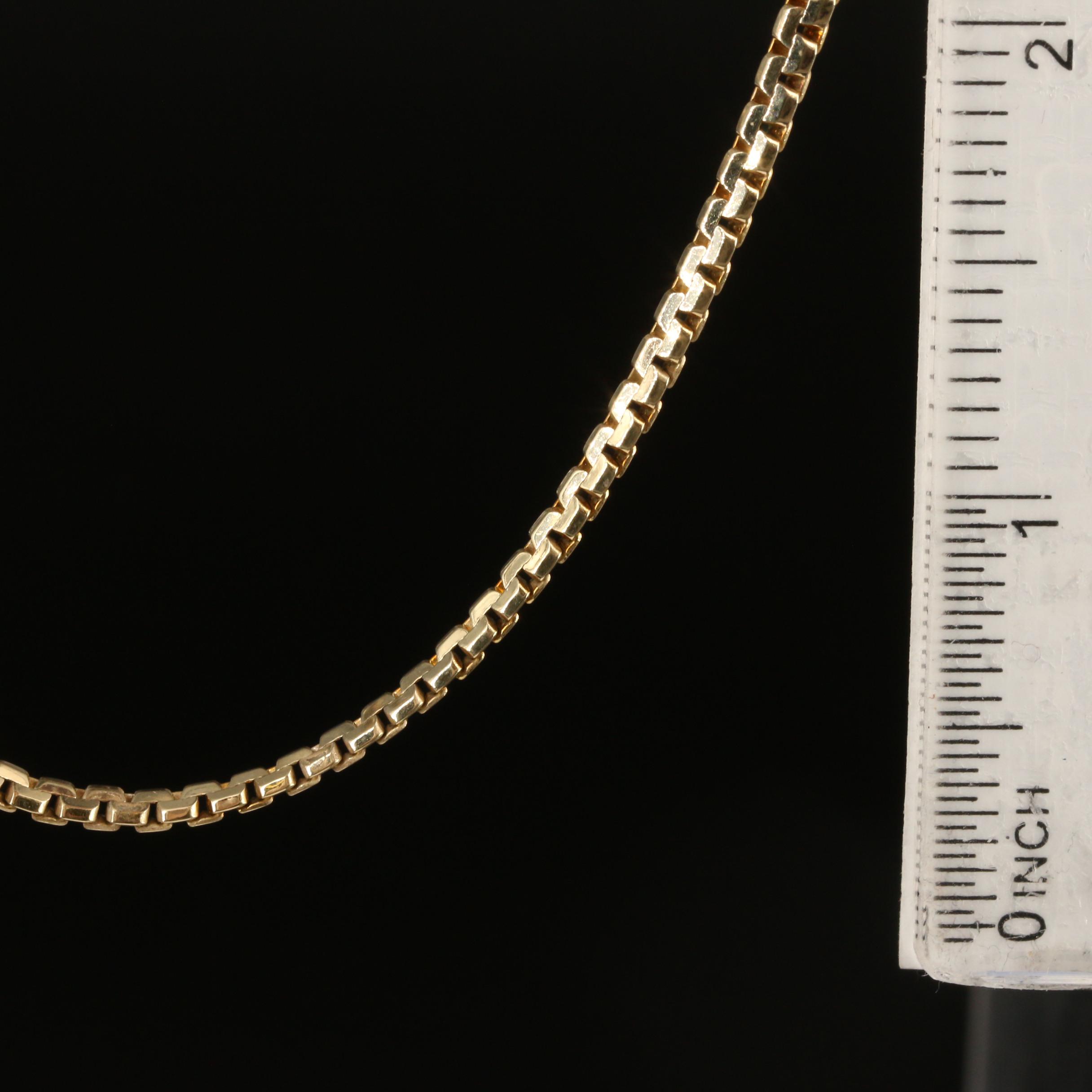 Italian Giovanni Balestra 14K Battuta Chain Necklace
