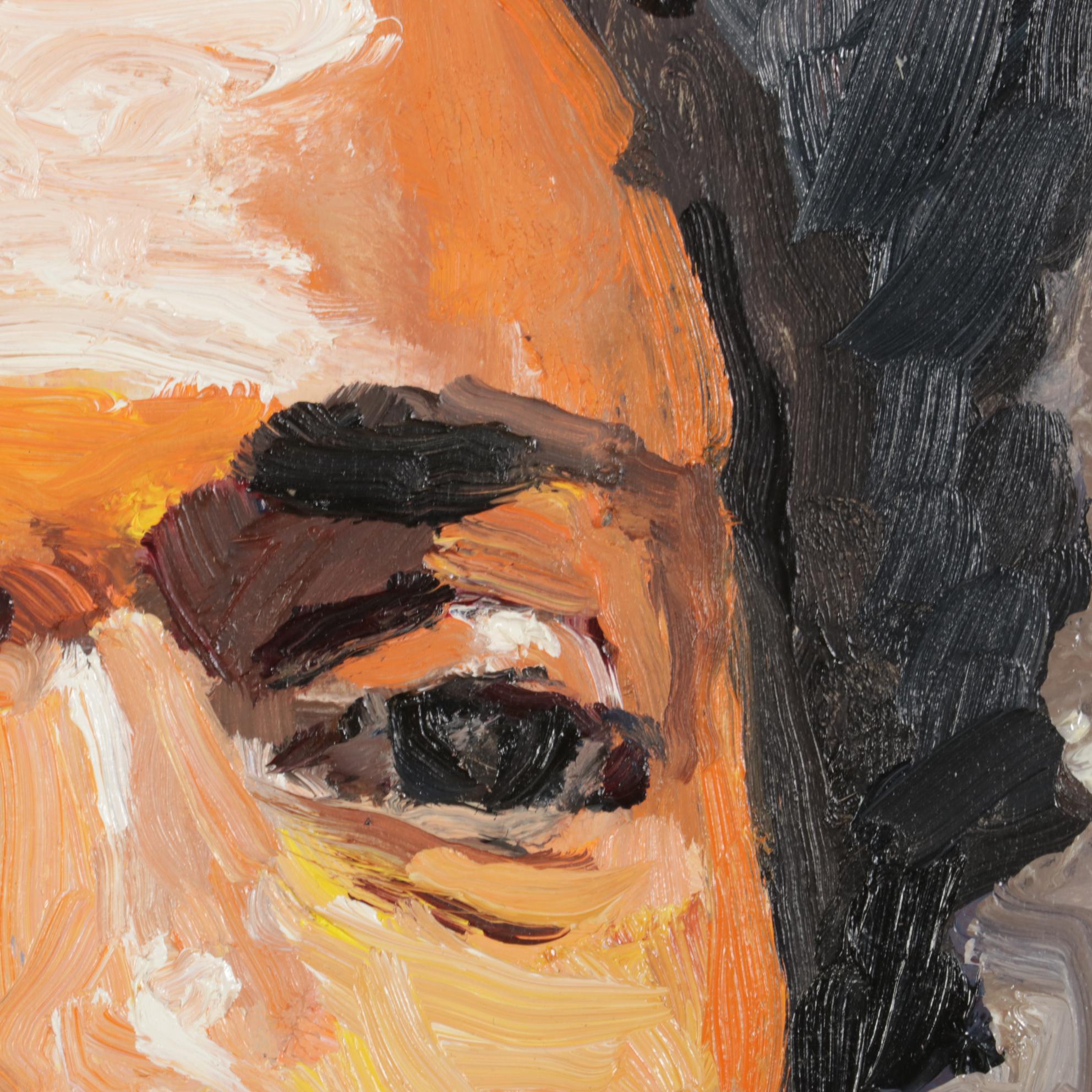 Stephen Hankin Portrait Oil Painting "Hunter," Circa 2015 Everything