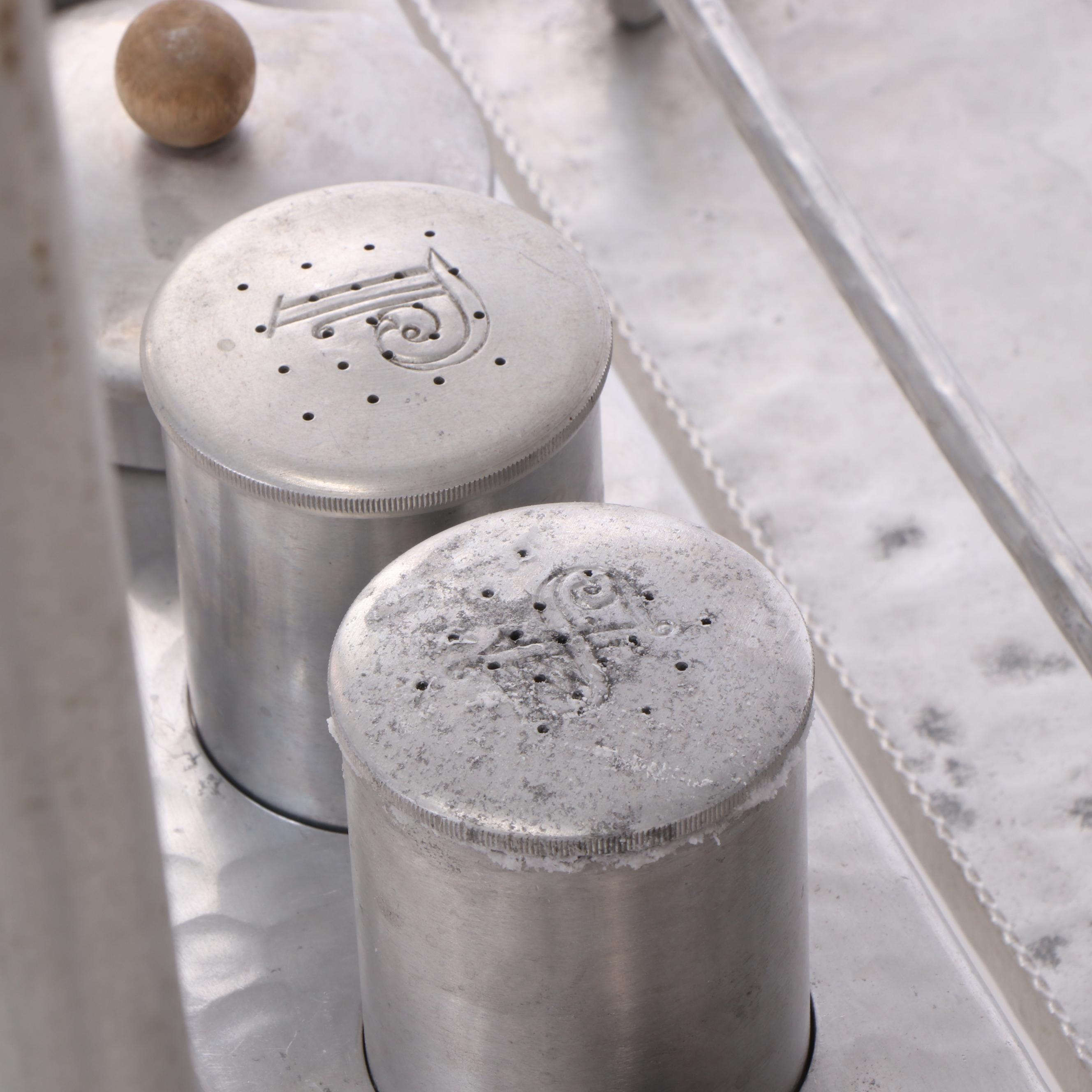 Russel Wright Everlast Forged Aluminum Mobile Bar or Serving Cart