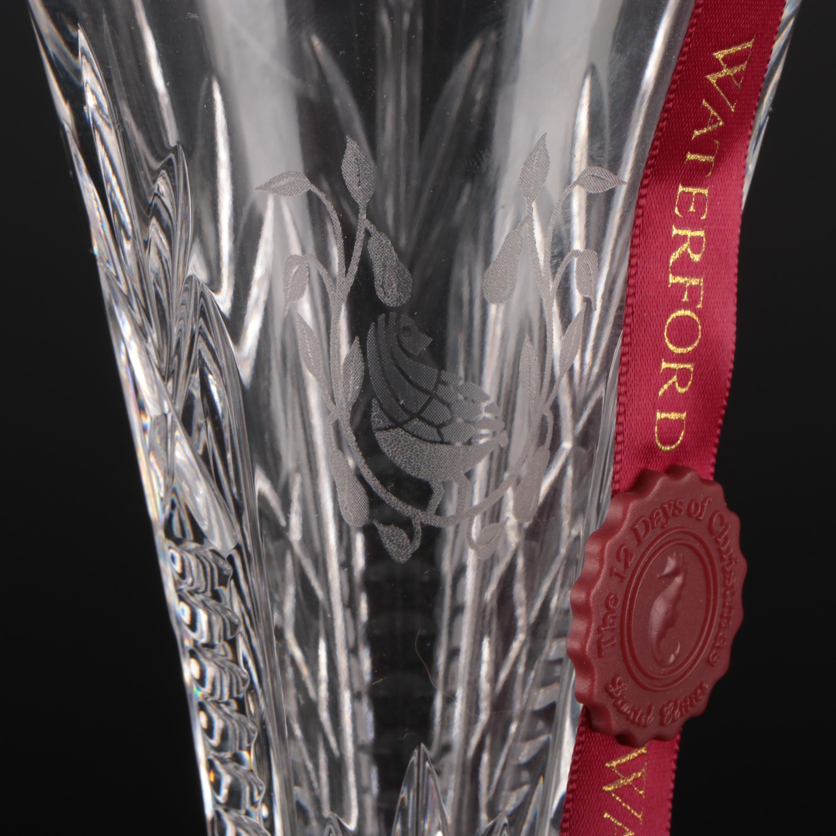 Waterford Crystal "The 12 Days of Christmas" Champagne Flutes