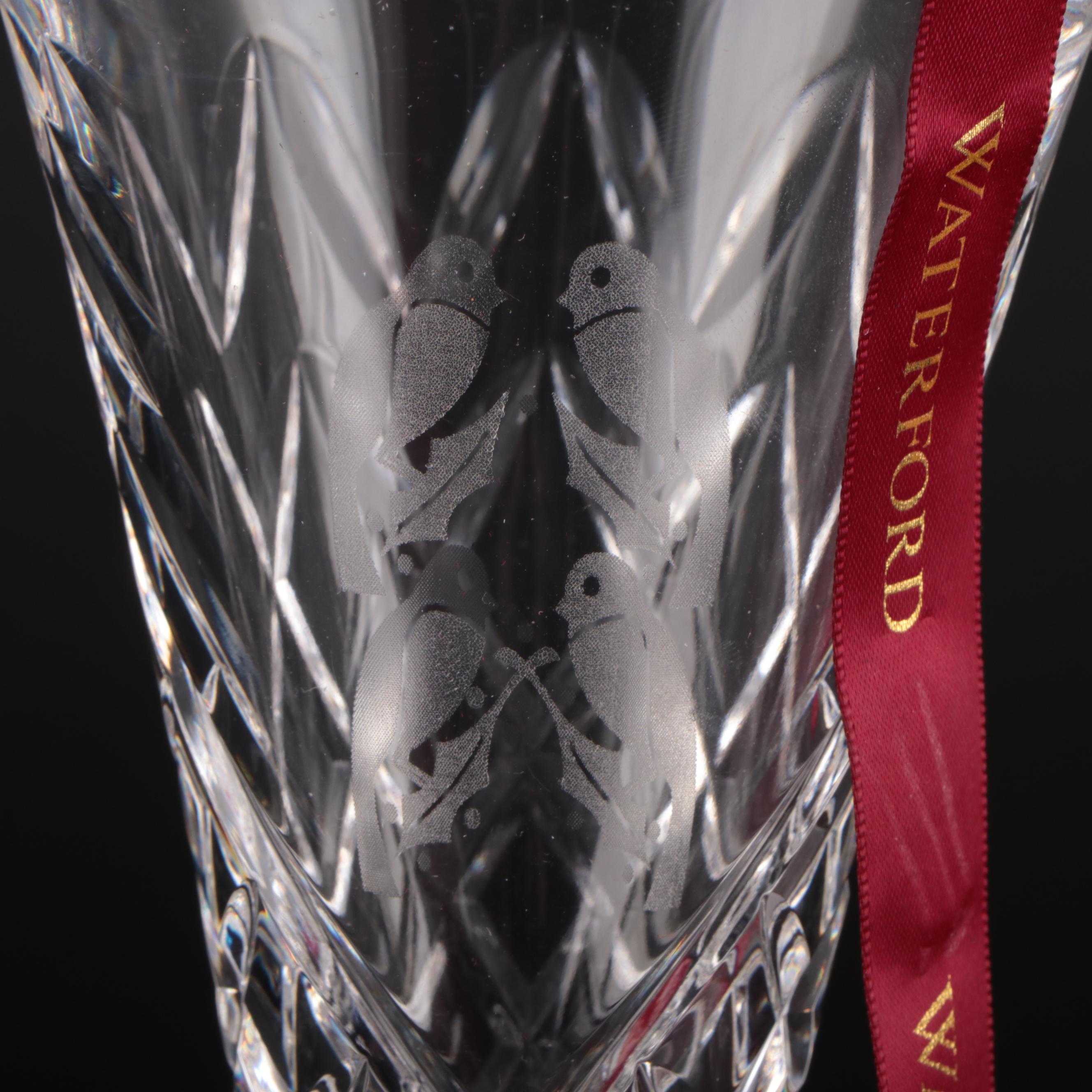 Waterford Crystal "The 12 Days of Christmas" Champagne Flutes