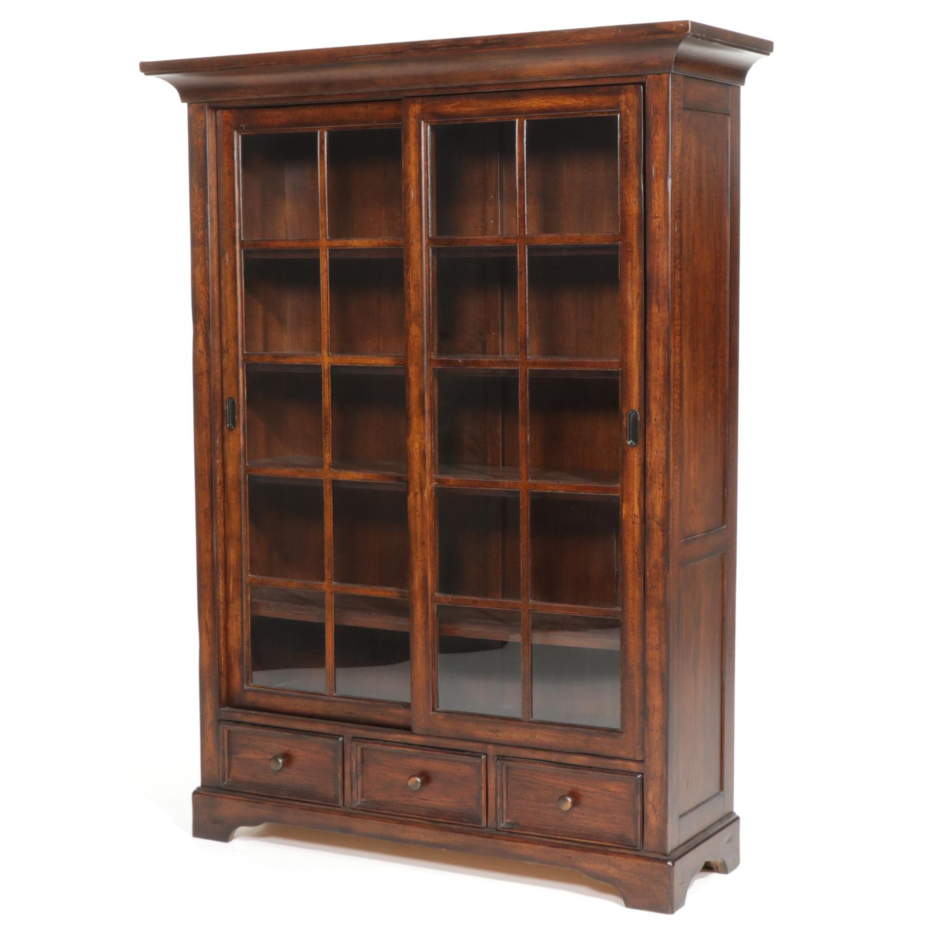 Lane Furniture for Eddie Bauer Home Sliding Door Display Cabinet
