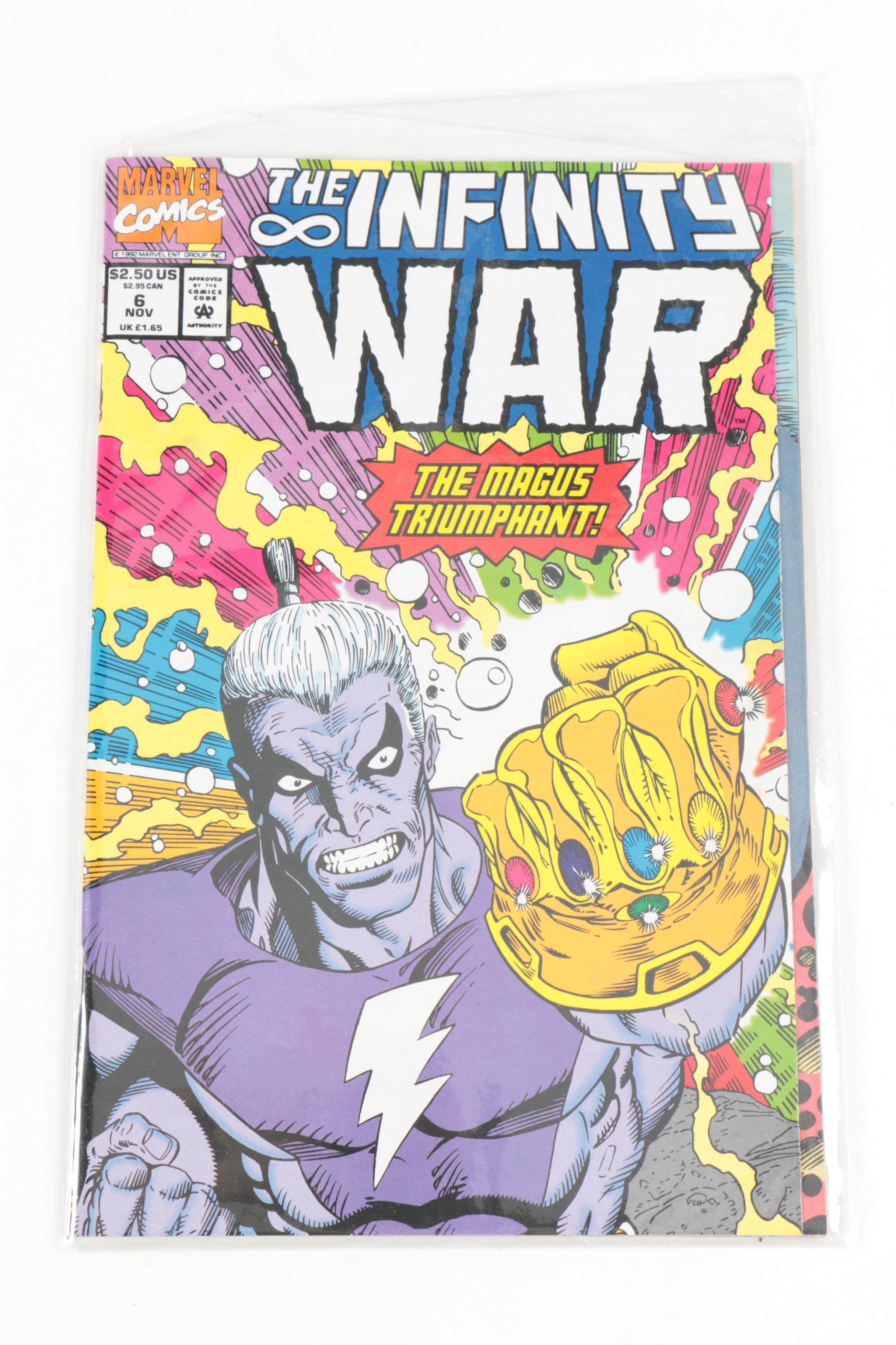 Modern Age Marvel Comics "Infinity War" Comic Book Volumes 1 - 6