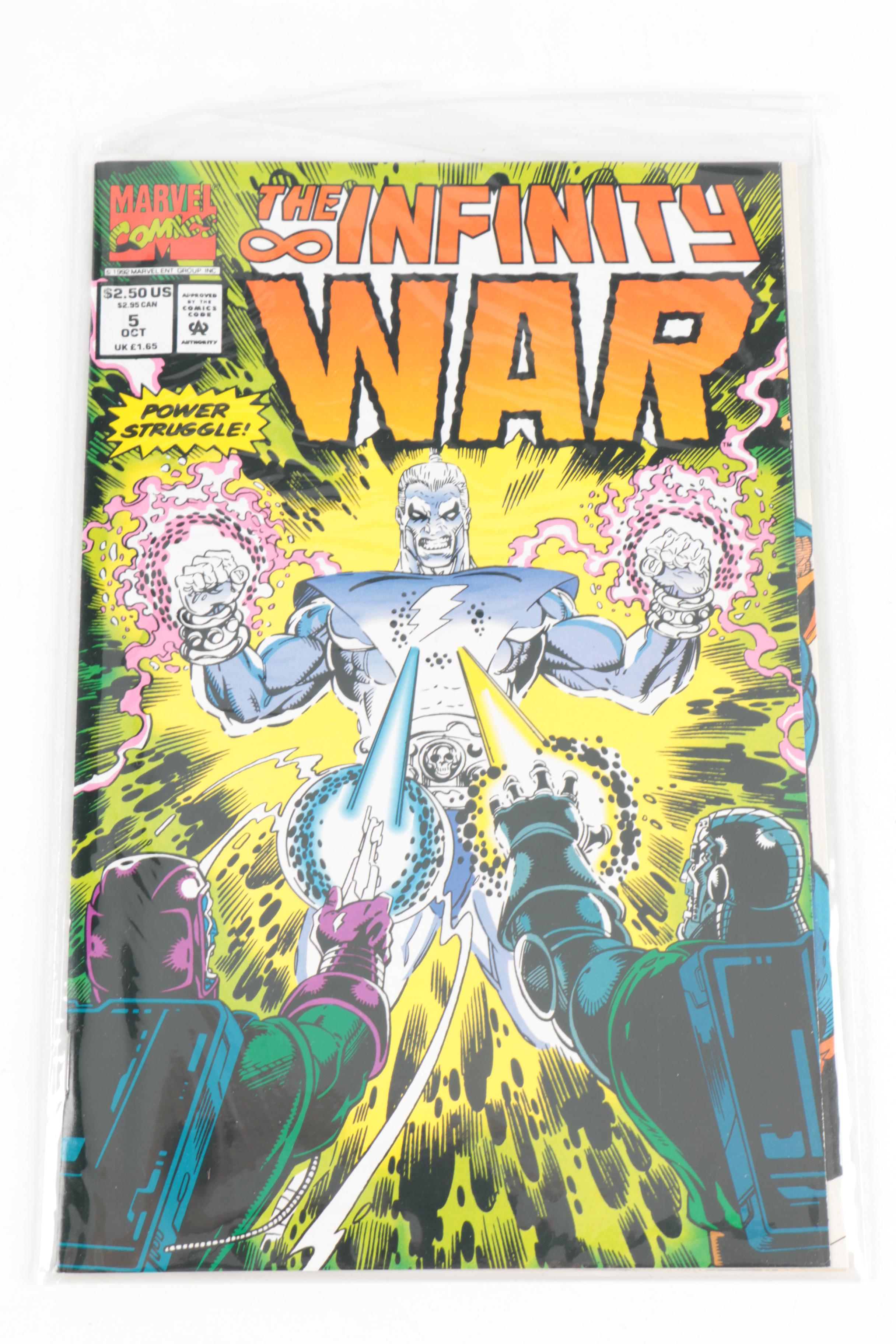 Modern Age Marvel Comics "Infinity War" Comic Book Volumes 1 - 6