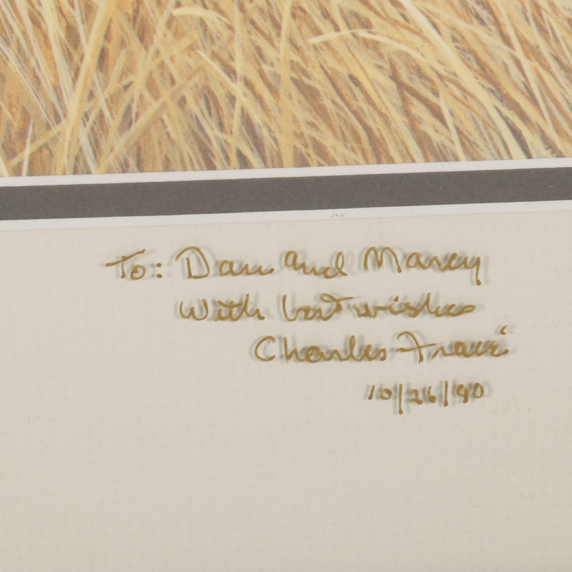 Charles Fracé African Lion Offset Lithograph "Mighty Warrior," 1990