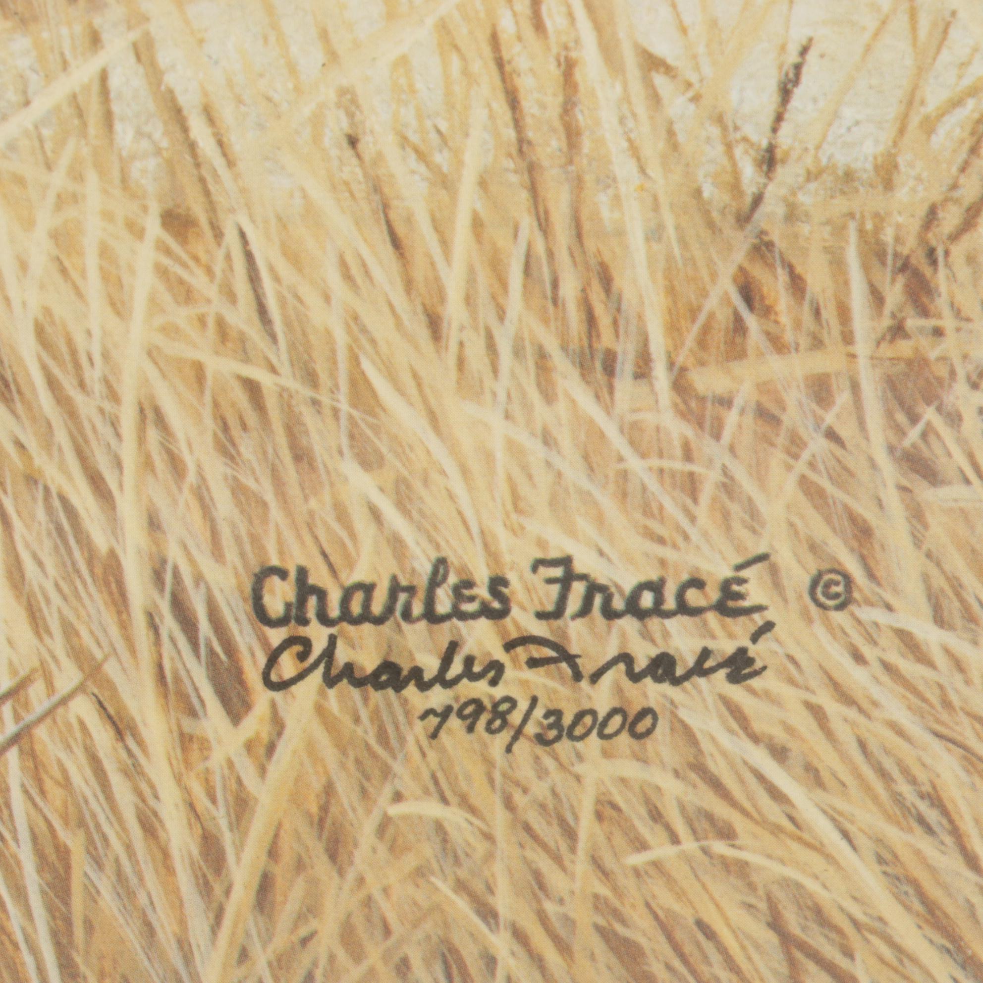 Charles Fracé African Lion Offset Lithograph "Mighty Warrior," 1990