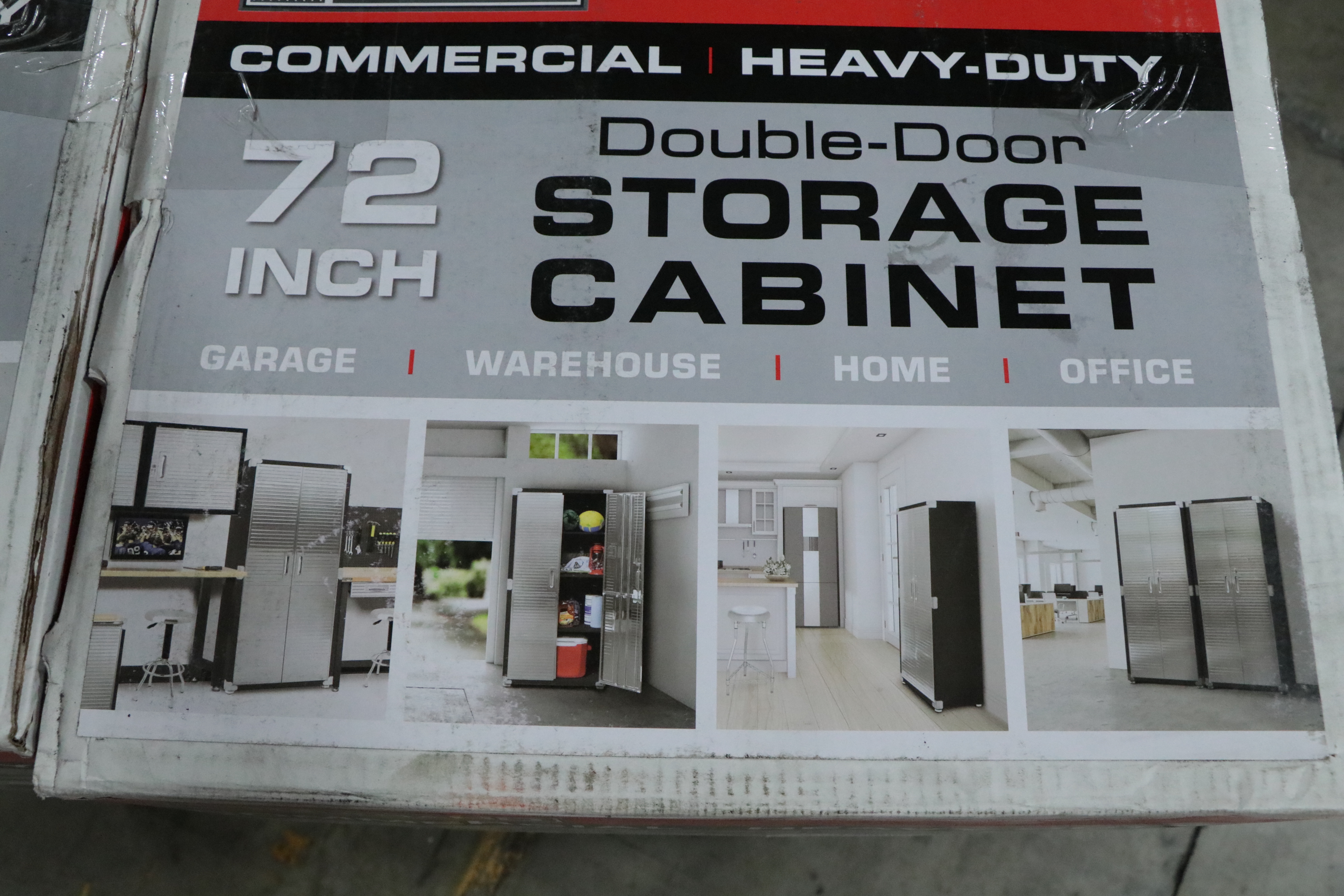 Seville Classics UltraHD® Stainless Steel 2-Door Lockable Storage Cabinet