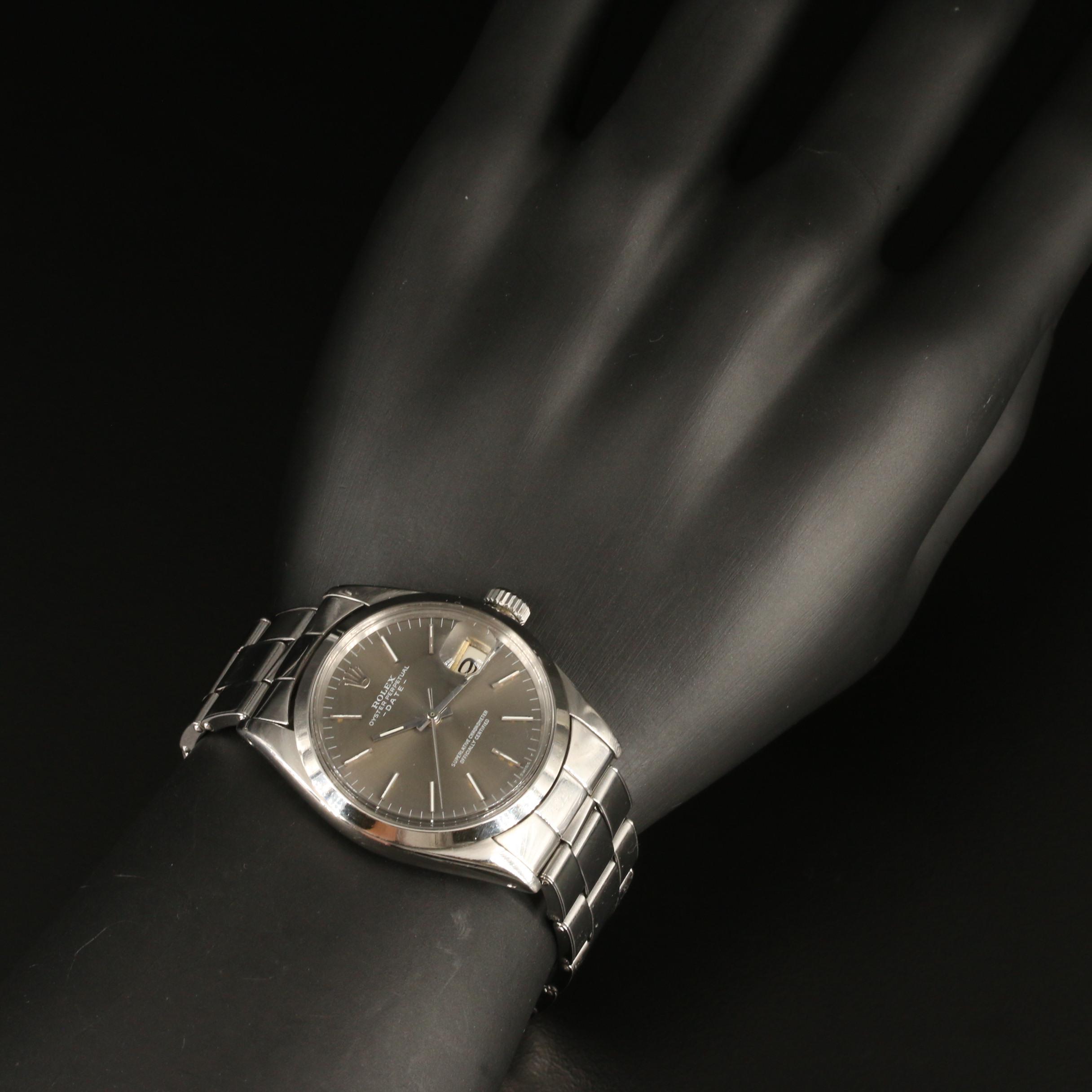 1969 Rolex Oyster Perpetual Date Stainless Steel Watch