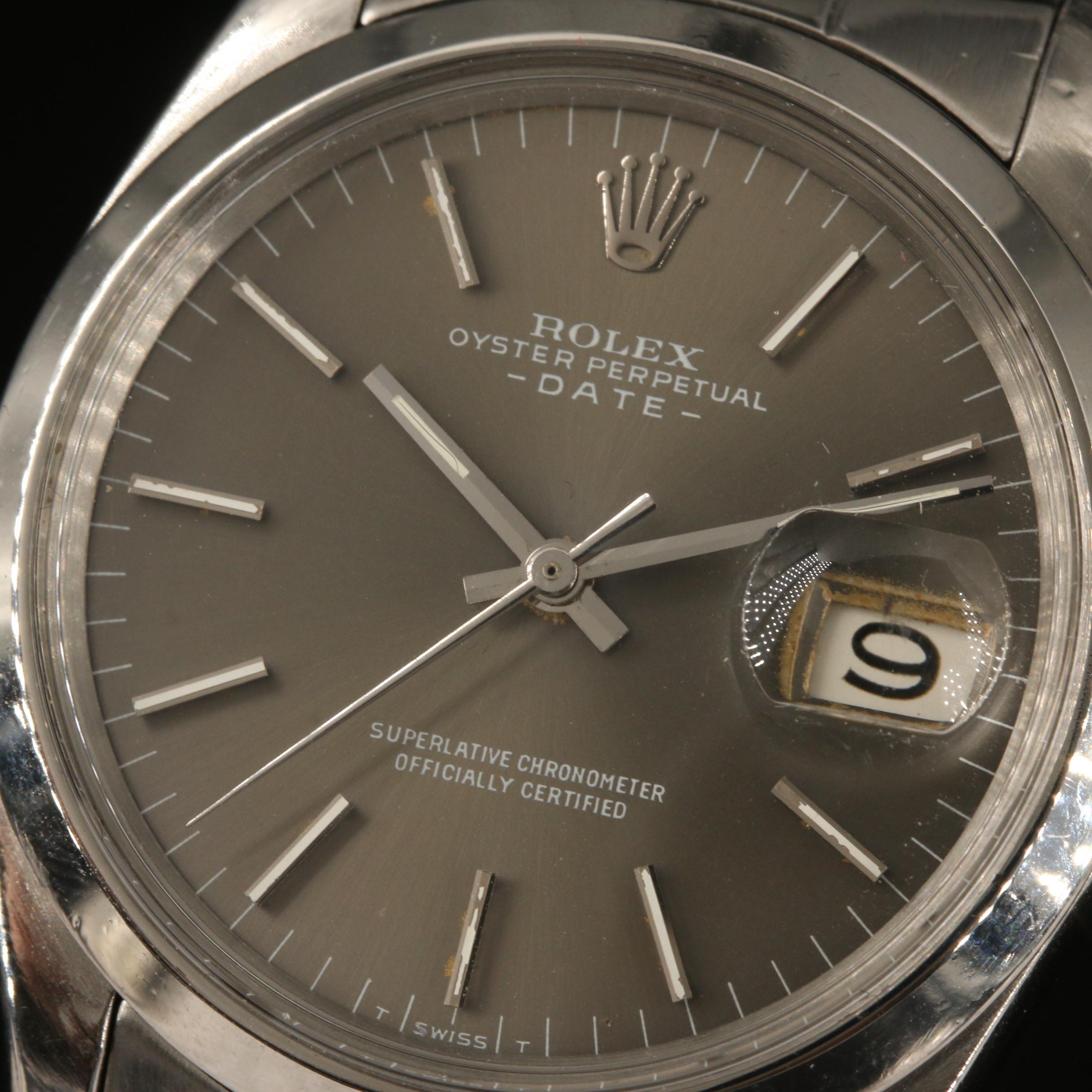 1969 Rolex Oyster Perpetual Date Stainless Steel Watch