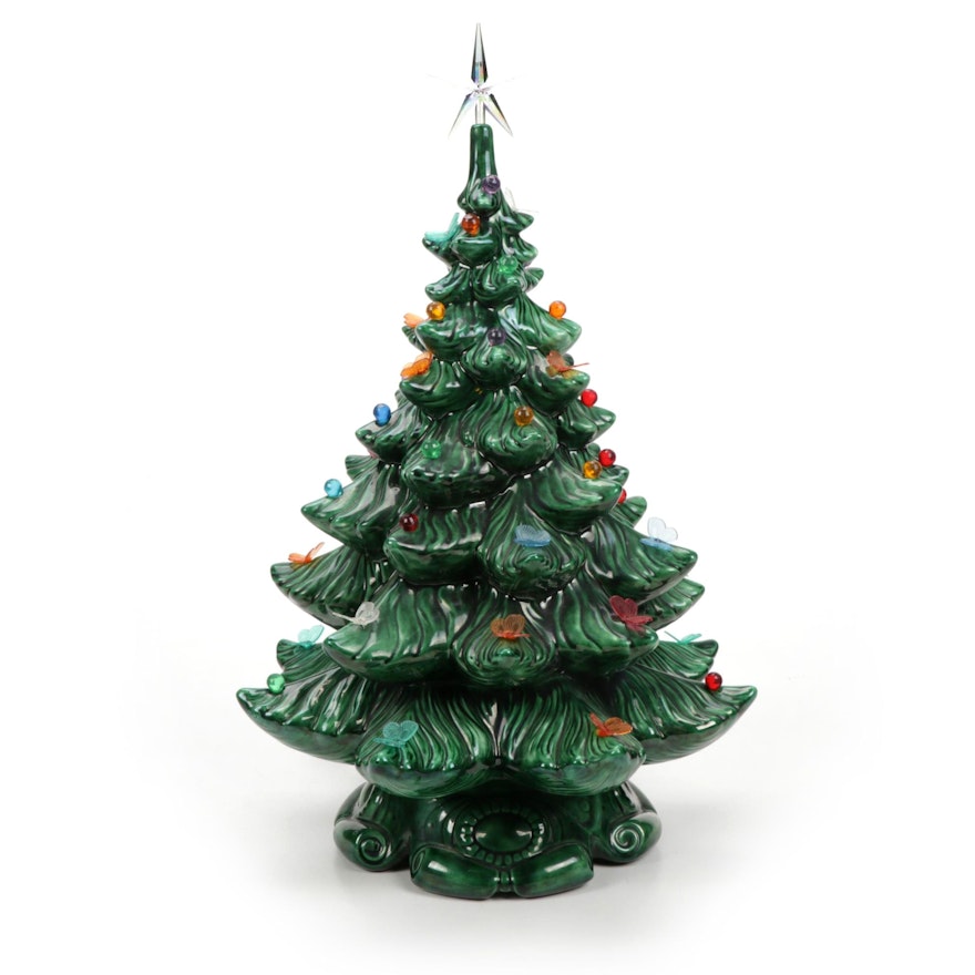 Atlantic Mold Illuminated Ceramic Christmas Tree