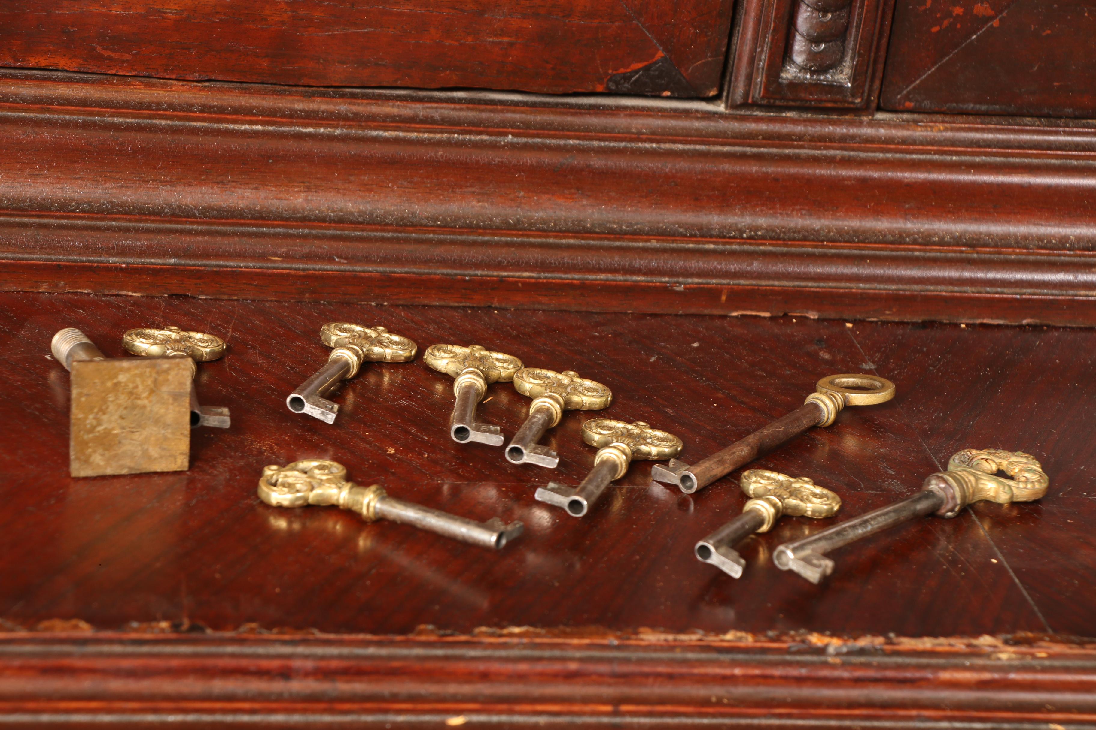 French Henri II Style Walnut Buffet à Deux Corps