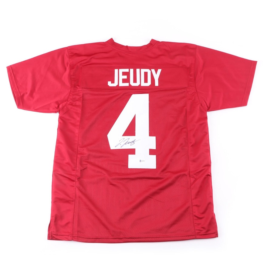 Jerry Jeudy Signed Alabama Crimson Tide NCAA Football Jersey, Beckett COA