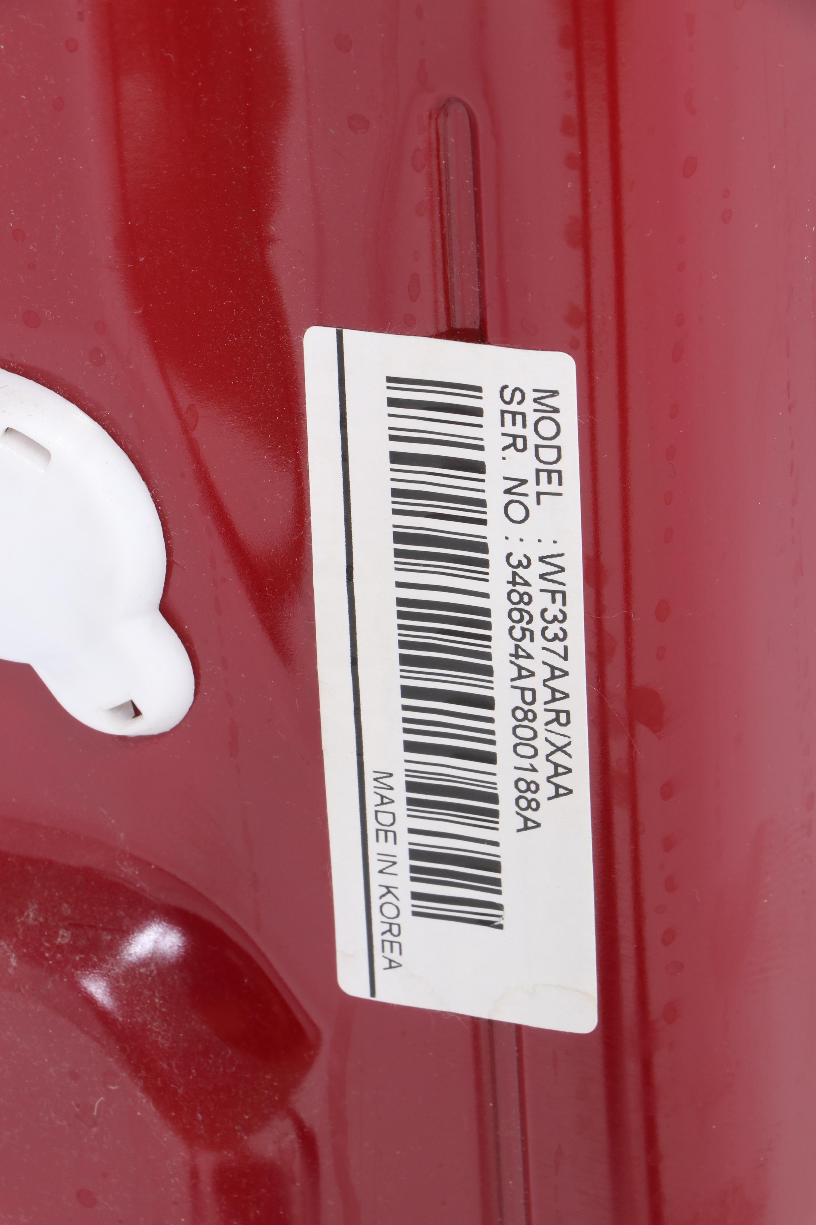 Samsung "Silver Care Technology" Front-Load Washing Machine in Tango Red