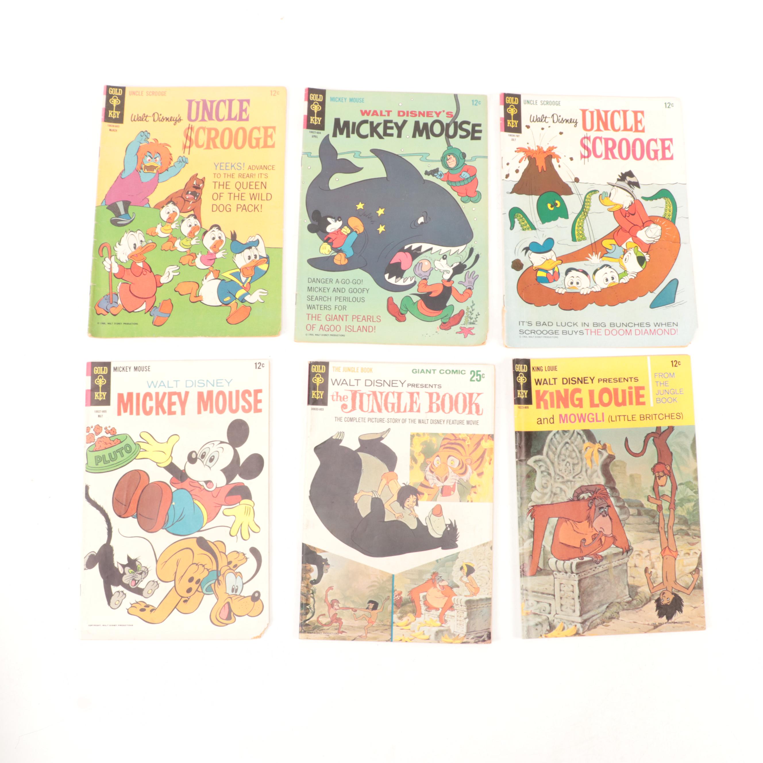 Silver Age Walt Disney Children's Comics Including "Super Goof", "Mickey Mouse"