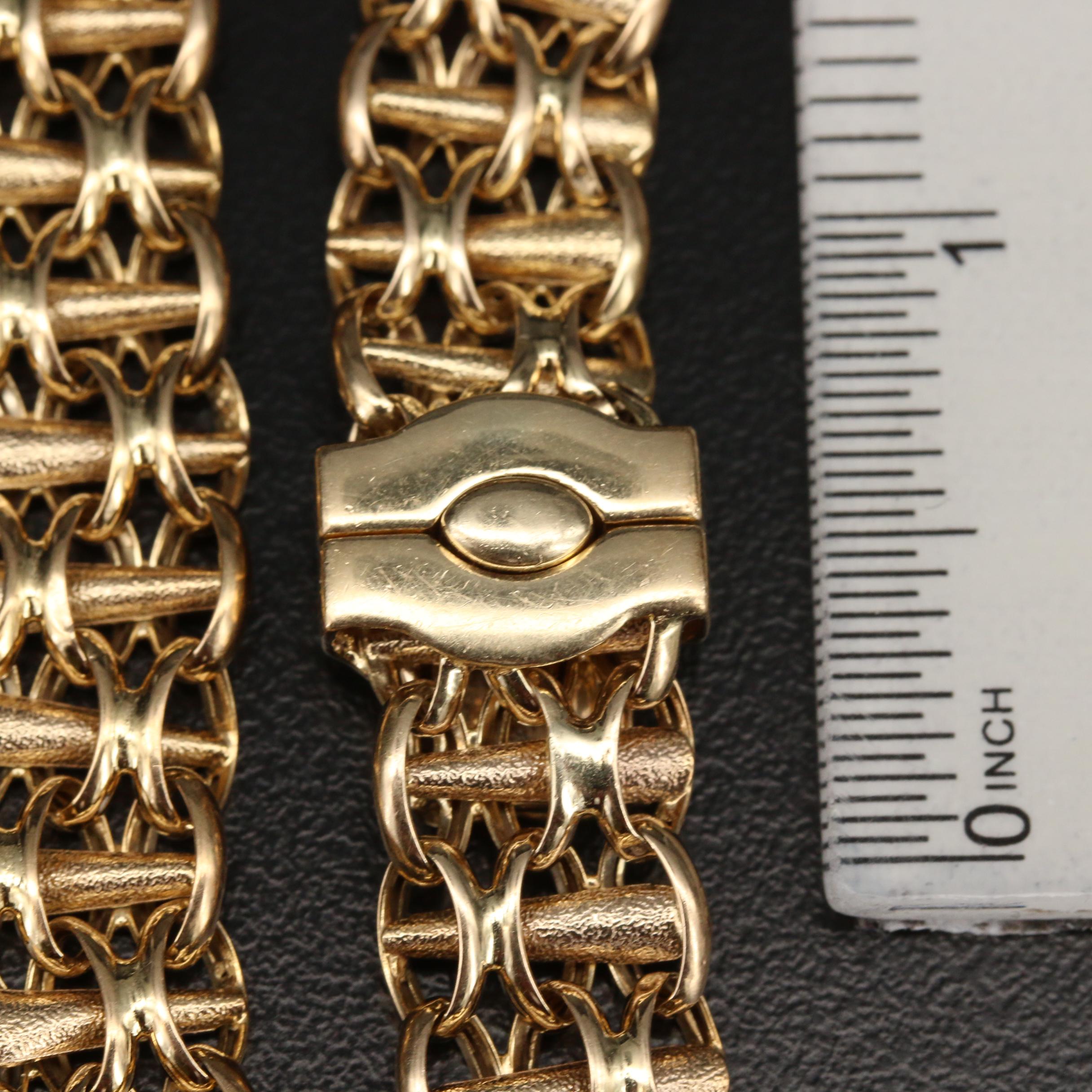 Italian 14K Fancy Link Necklace