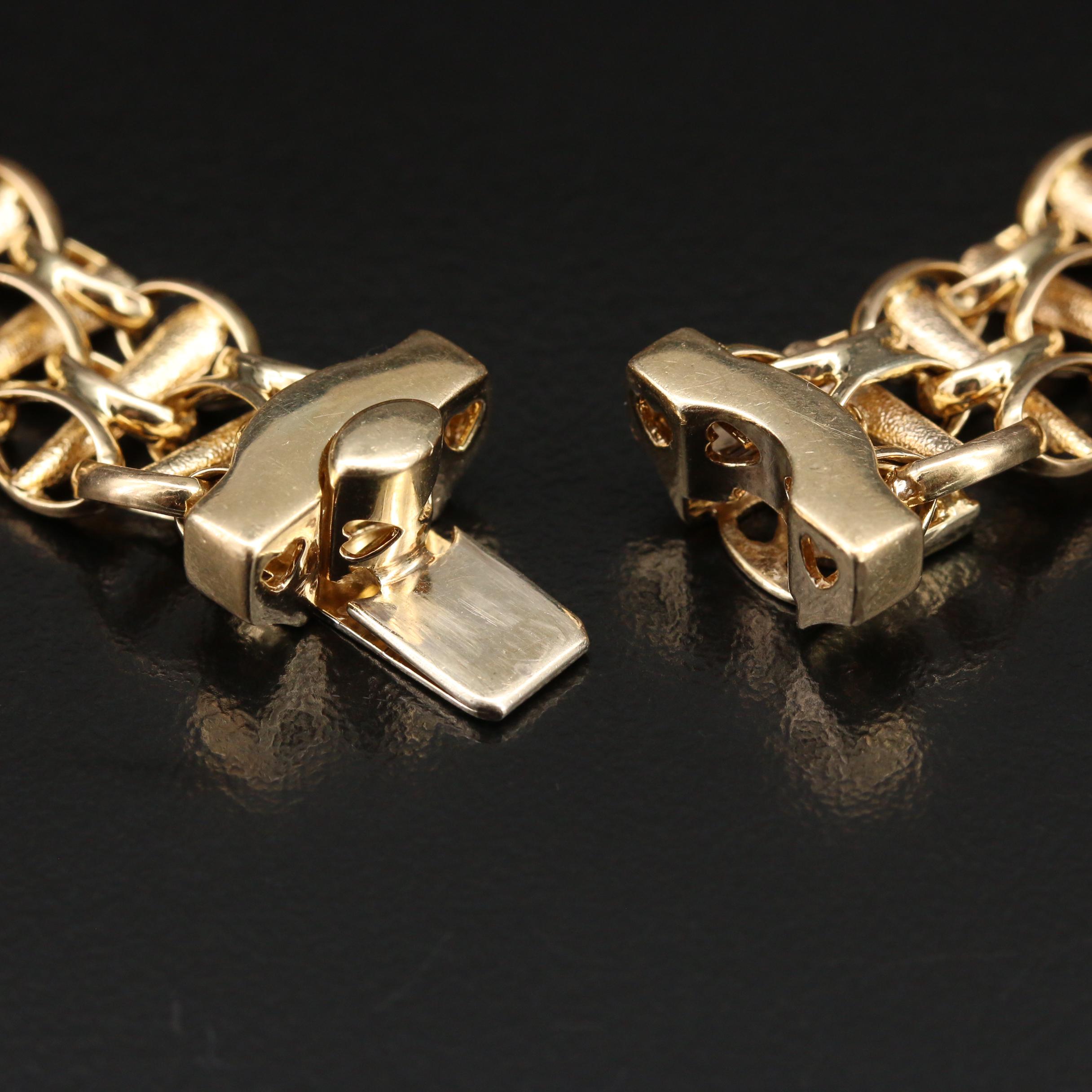 Italian 14K Fancy Link Necklace