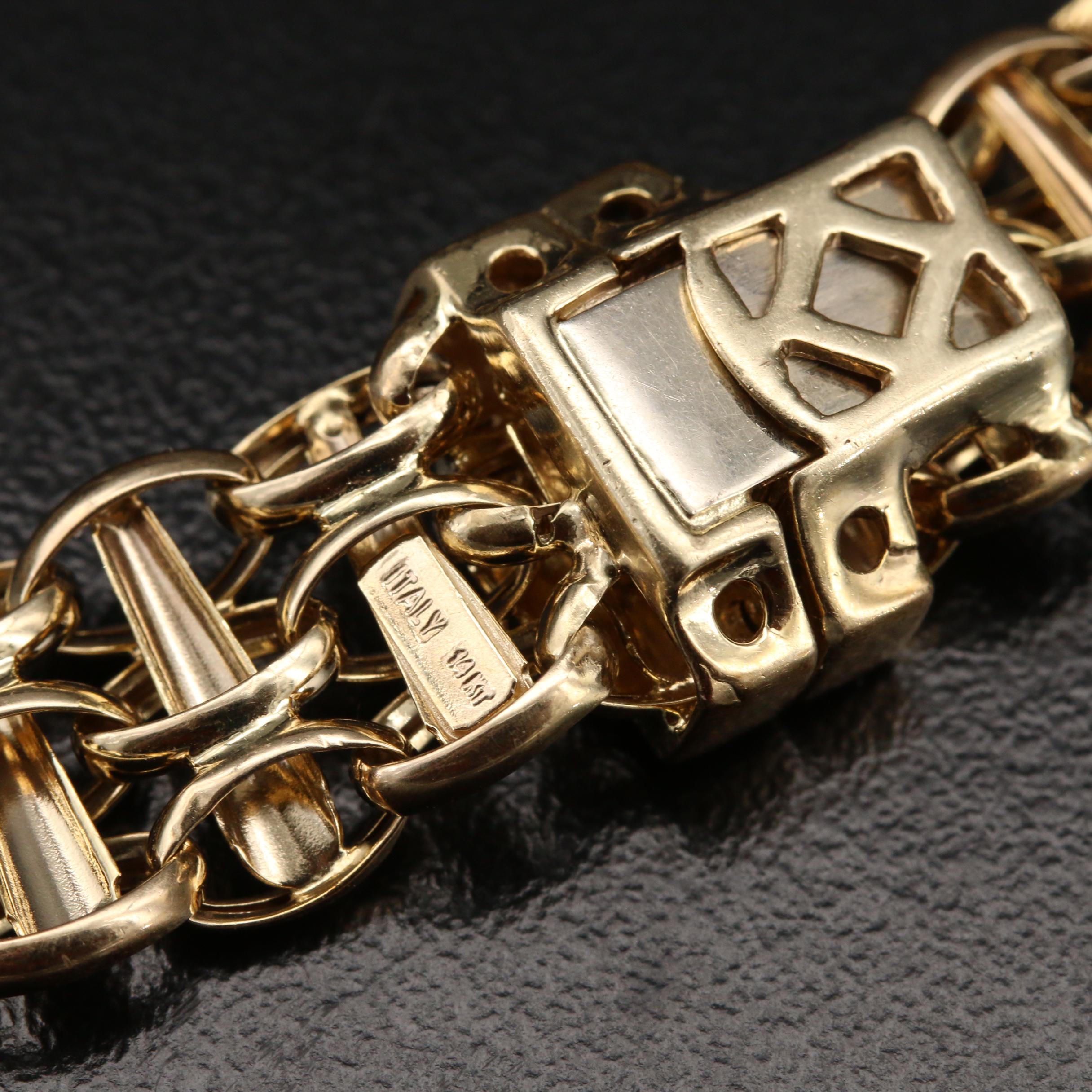 Italian 14K Fancy Link Necklace